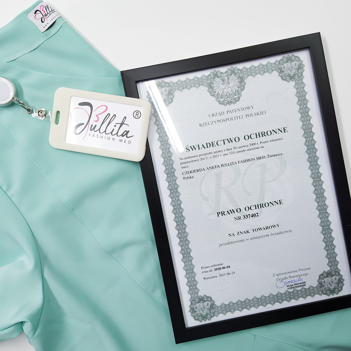 Znak towarowy Jullita Fashion Med został zarejestrowany w Urzędzie Patentowym