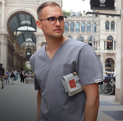 Męska odzież medyczna