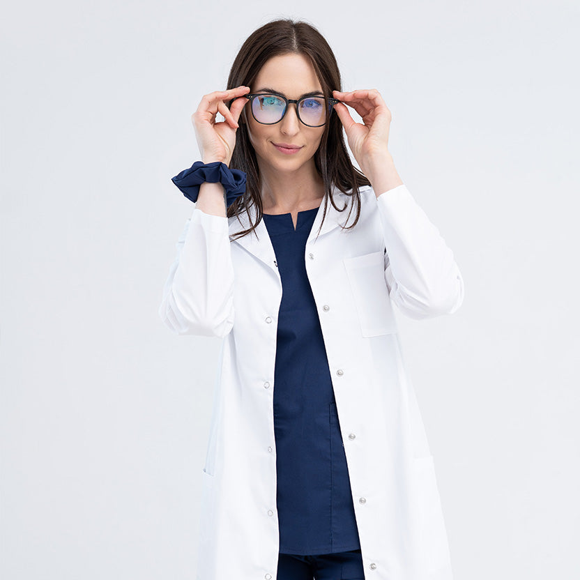 Damskie fartuchy laboratoryjne