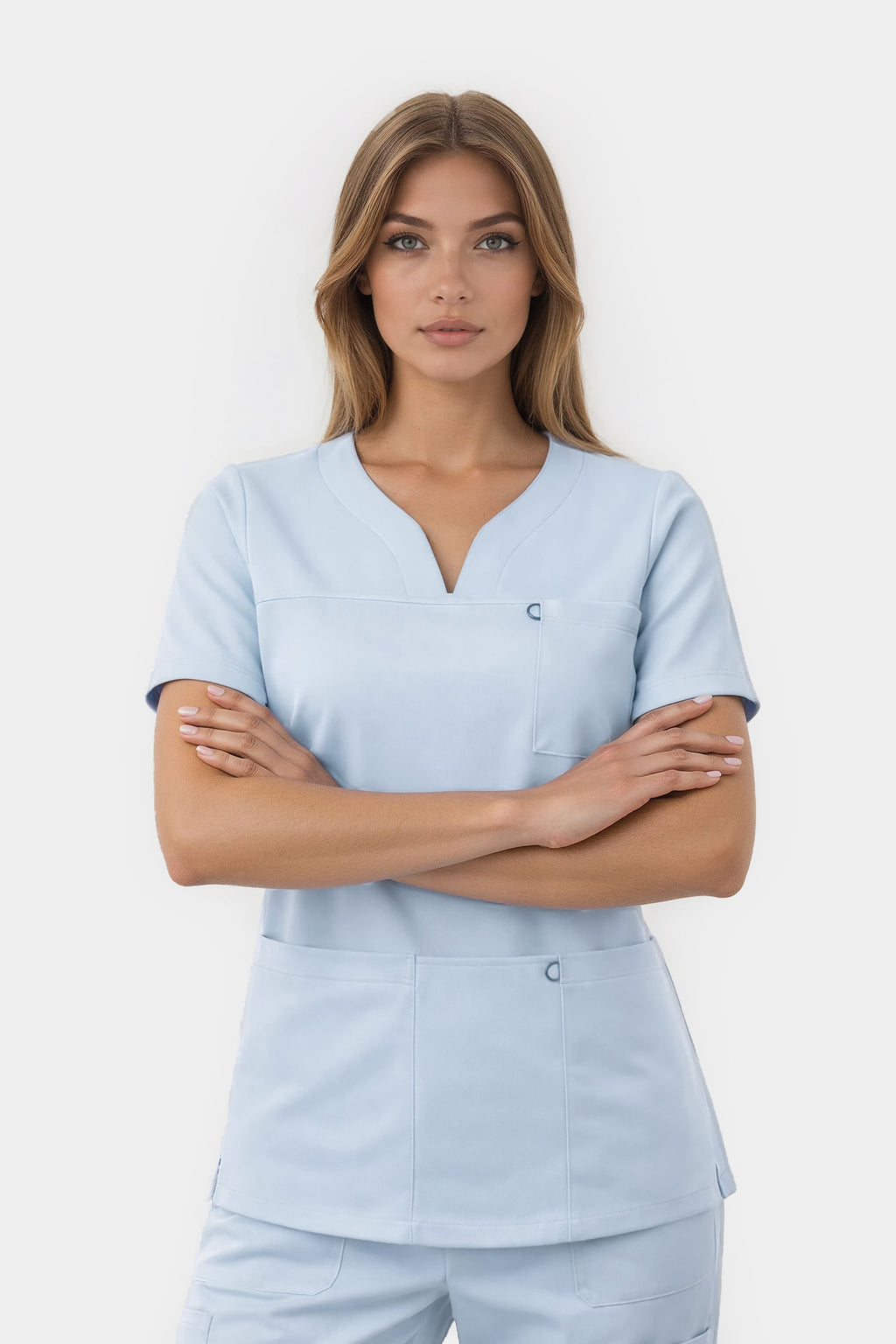 Bluza medyczna damska Amelia - kolor baby blue