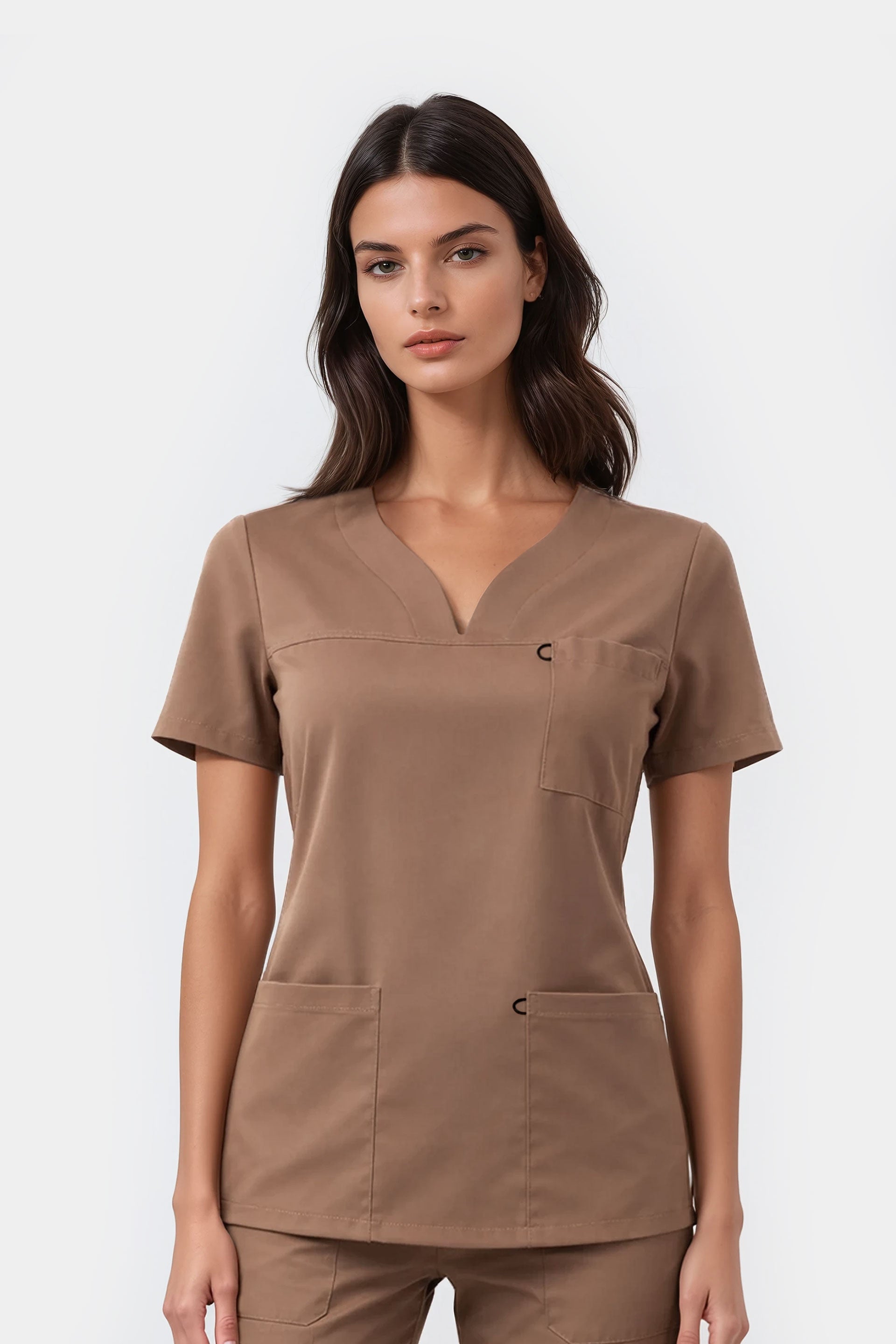 Bluza medyczna damska Amelia - kolor carmel