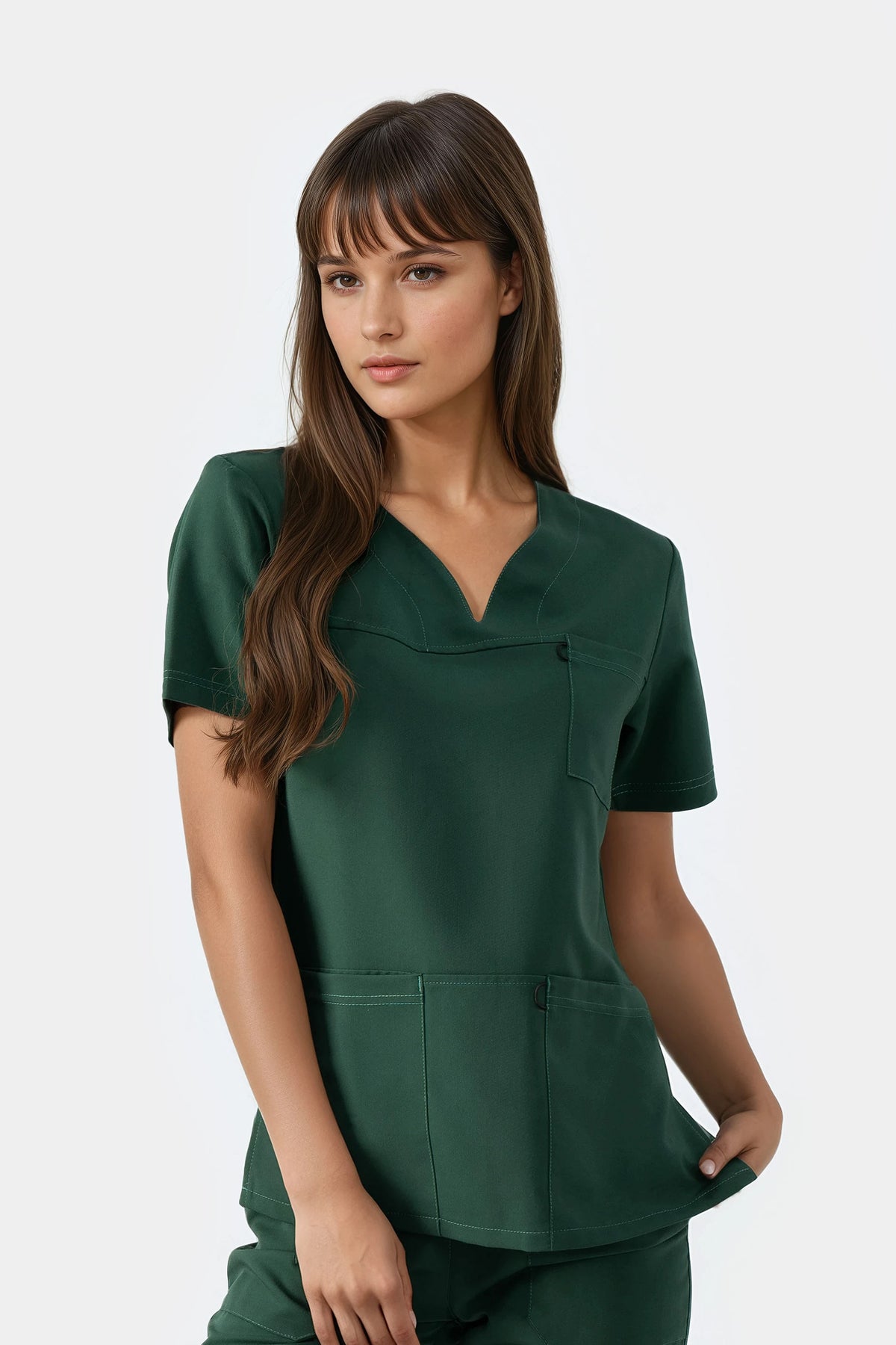Bluza medyczna damska Amelia - kolor dark green
