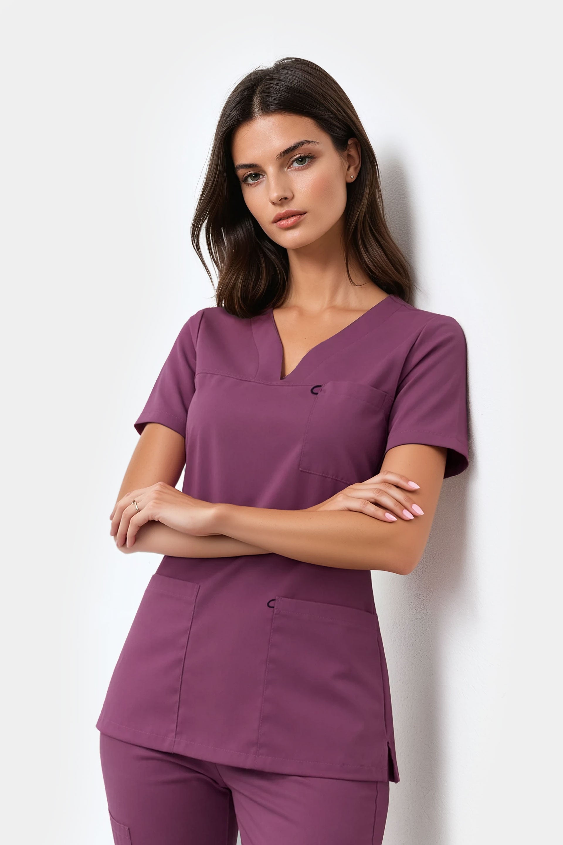 Bluza medyczna damska Amelia - kolor dry rose