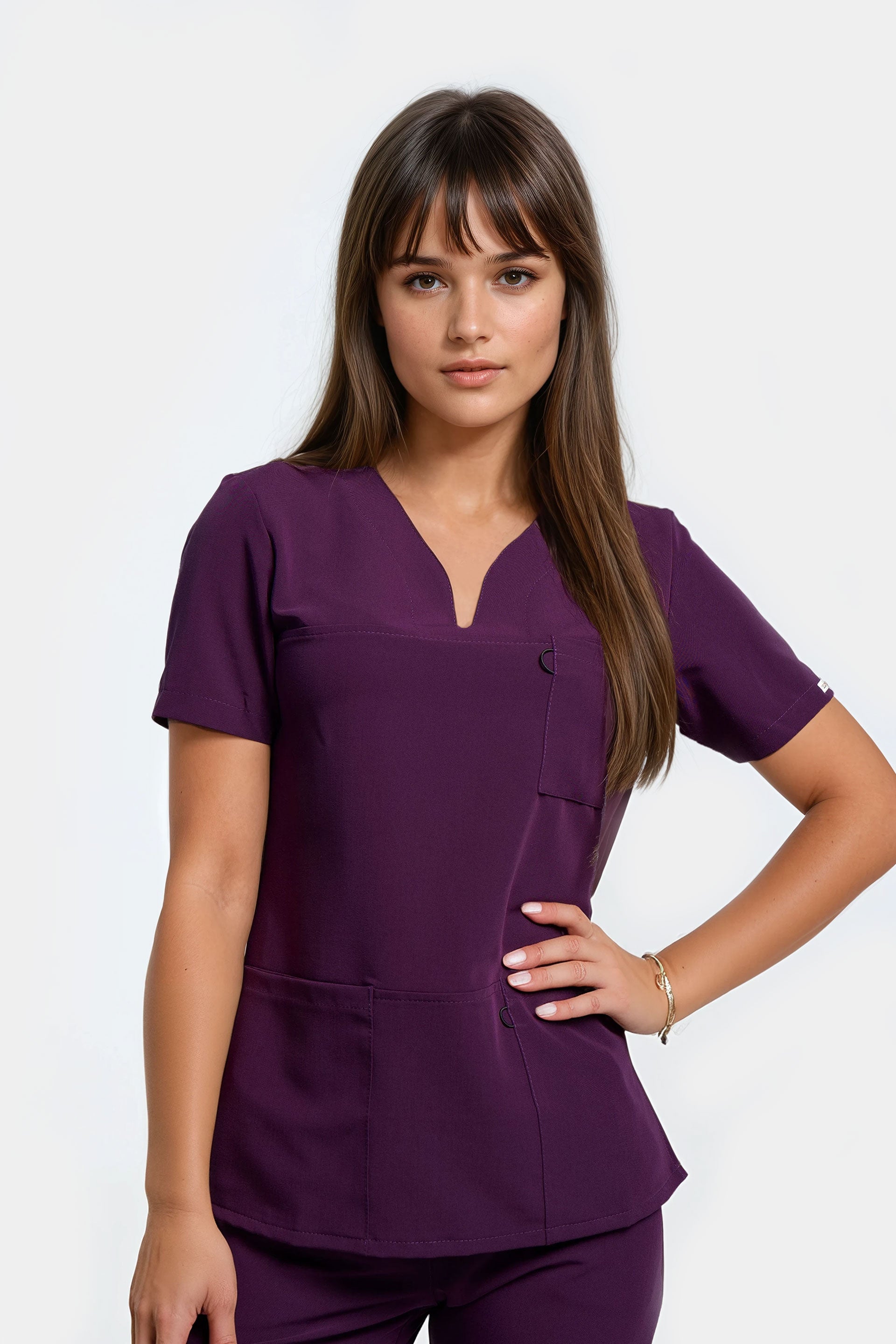 Bluza medyczna damska Amelia - kolor purple