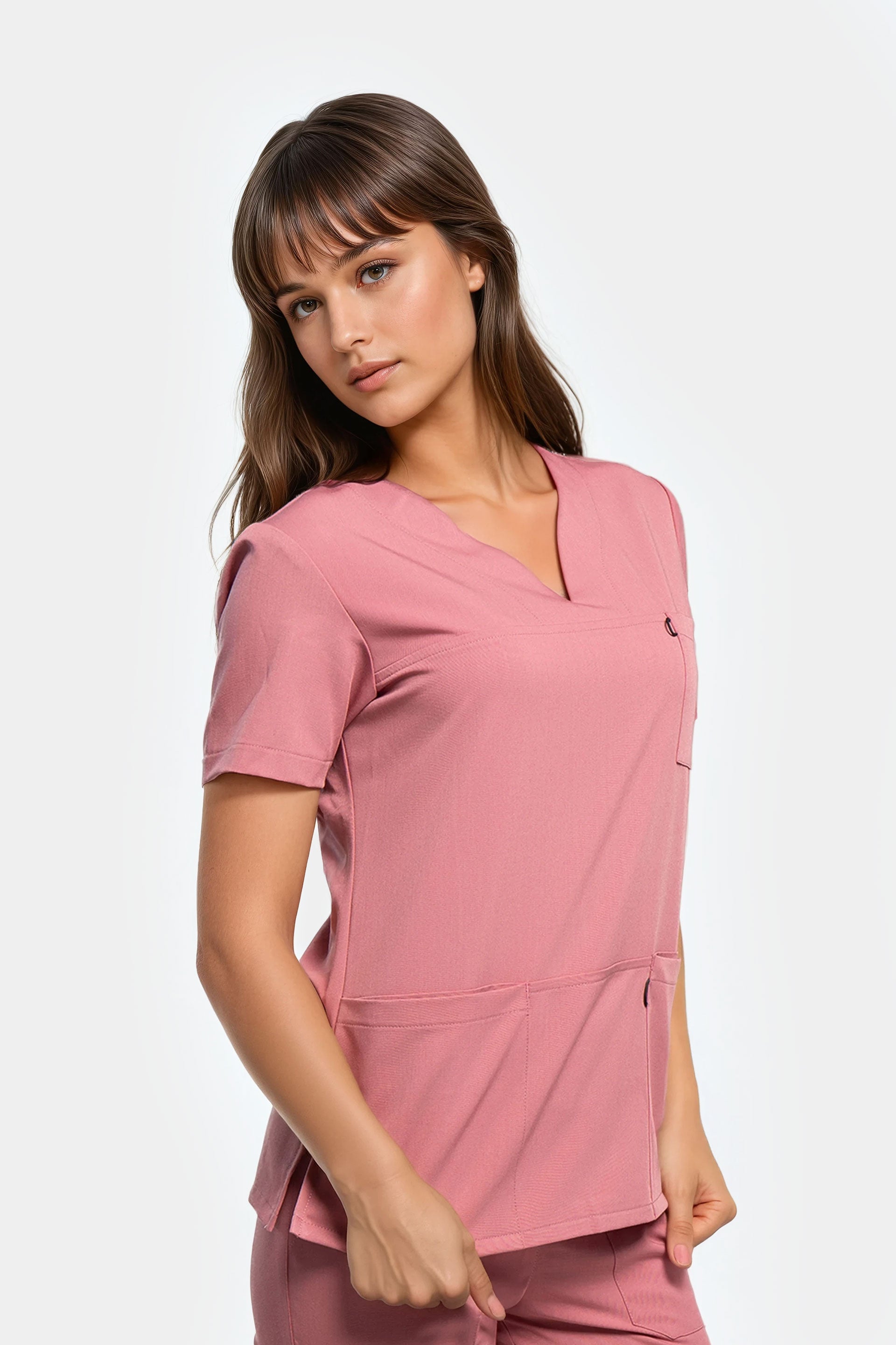 Bluza medyczna damska Amelia - kolor rose tan