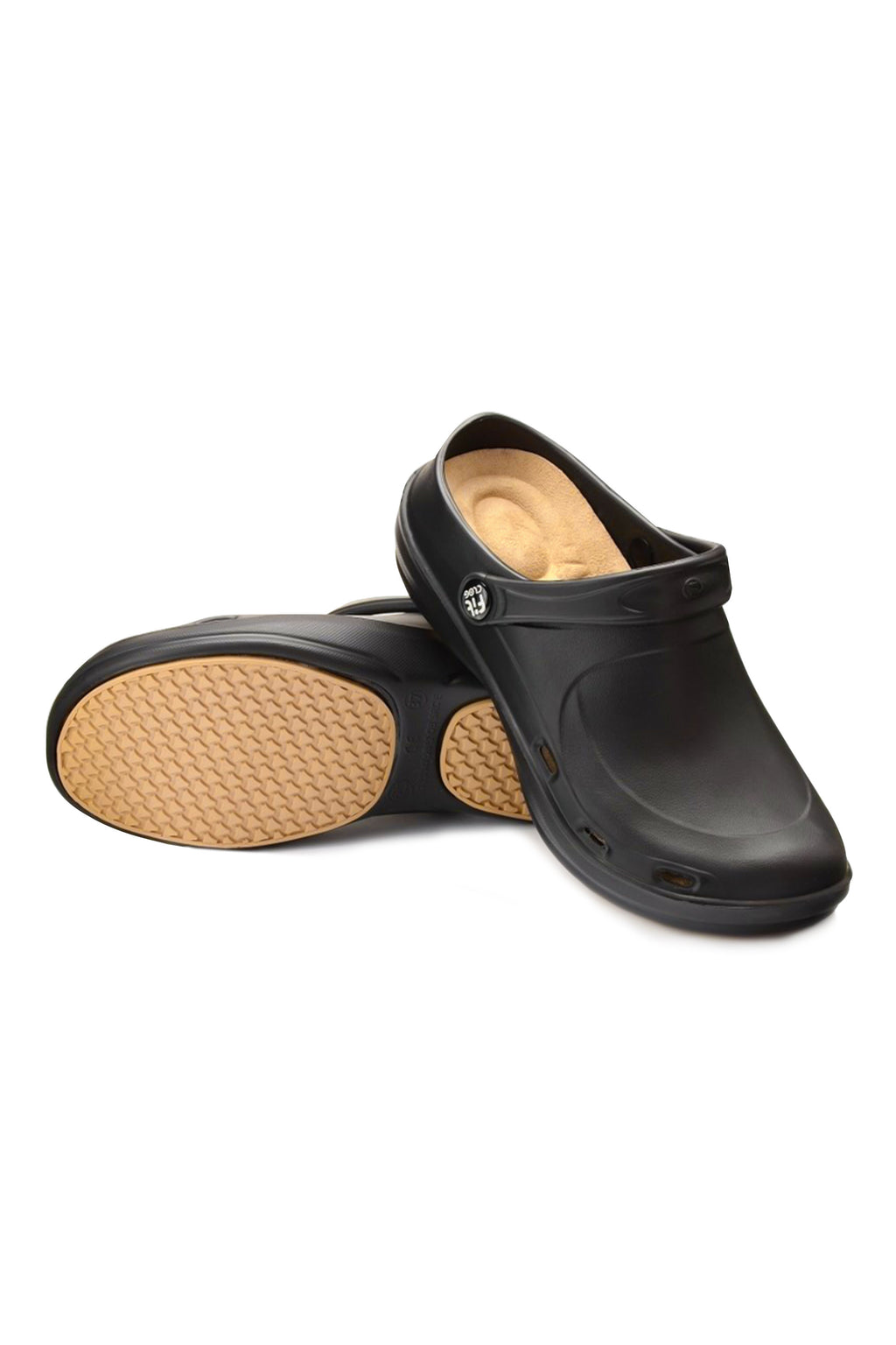 Obuwie medyczne męskie, piankowe FitClog Basic - kolor czarny