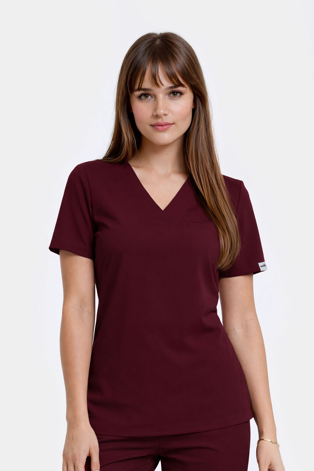 Medyczna bluza damska Cami - kolor bordo