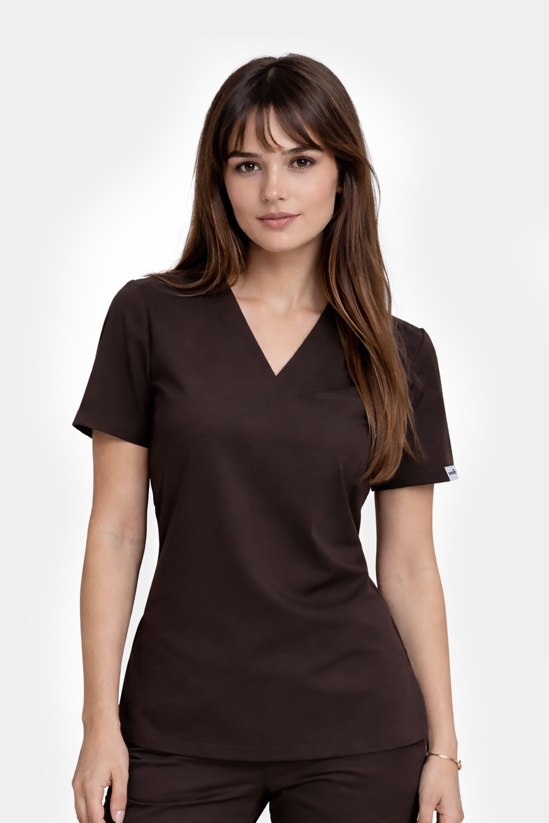 Medyczna bluza damska Cami - kolor choco