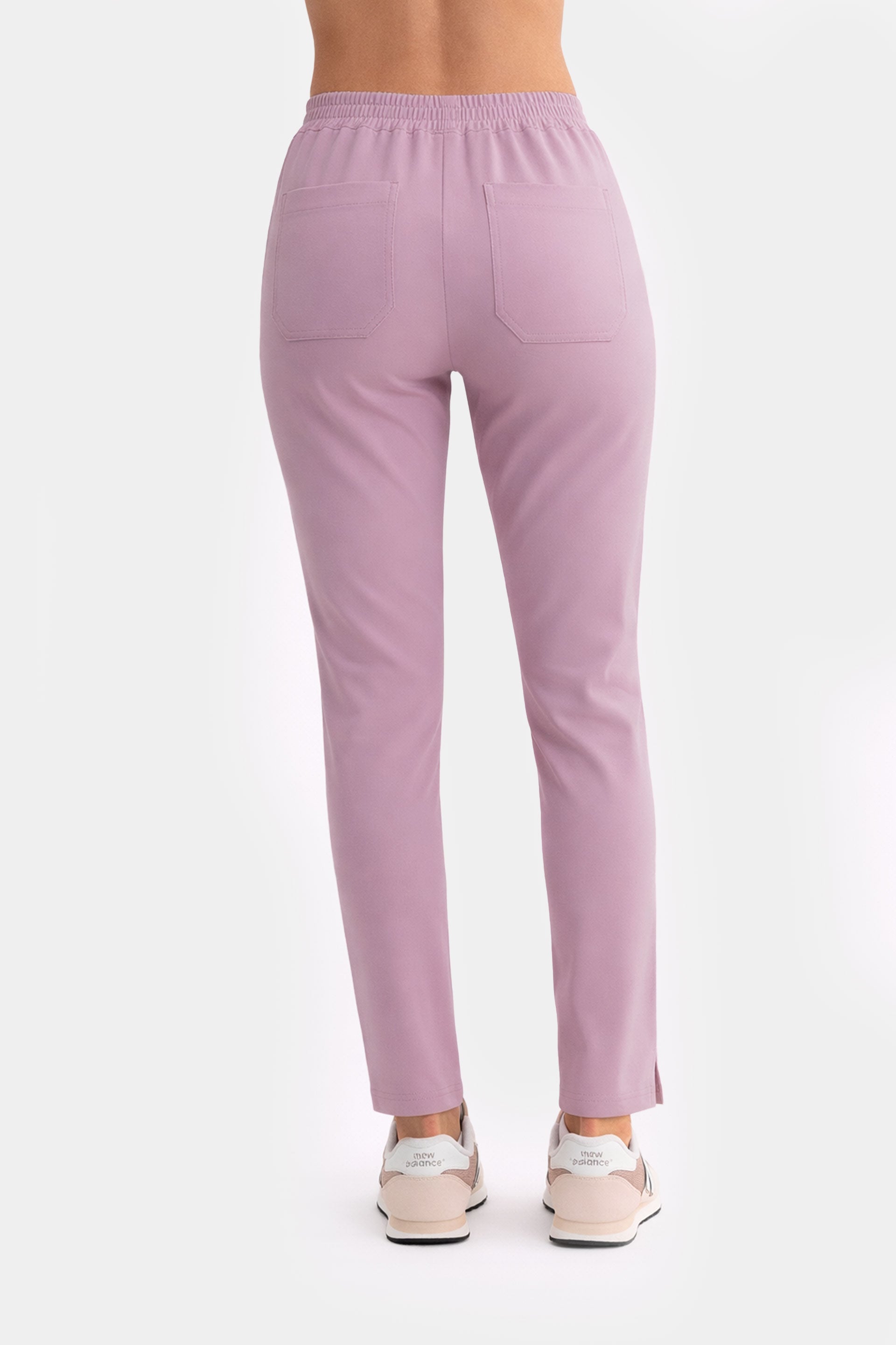 Damskie spodnie medyczne Fit - kolor blush lilac