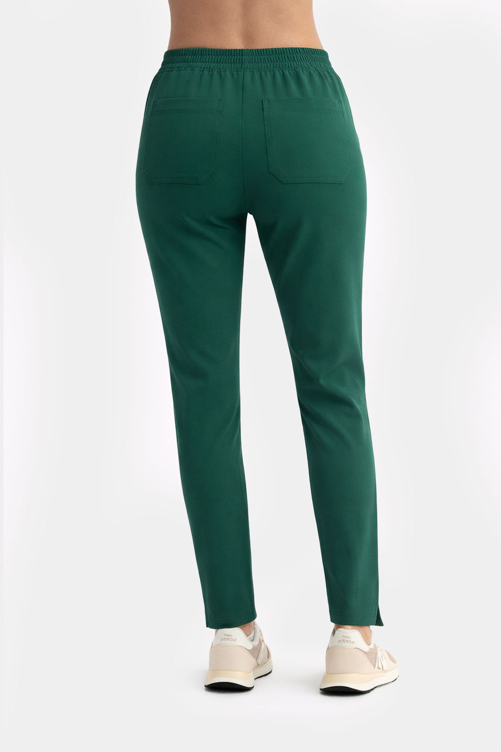 Damskie spodnie medyczne Fit  - kolor green cream