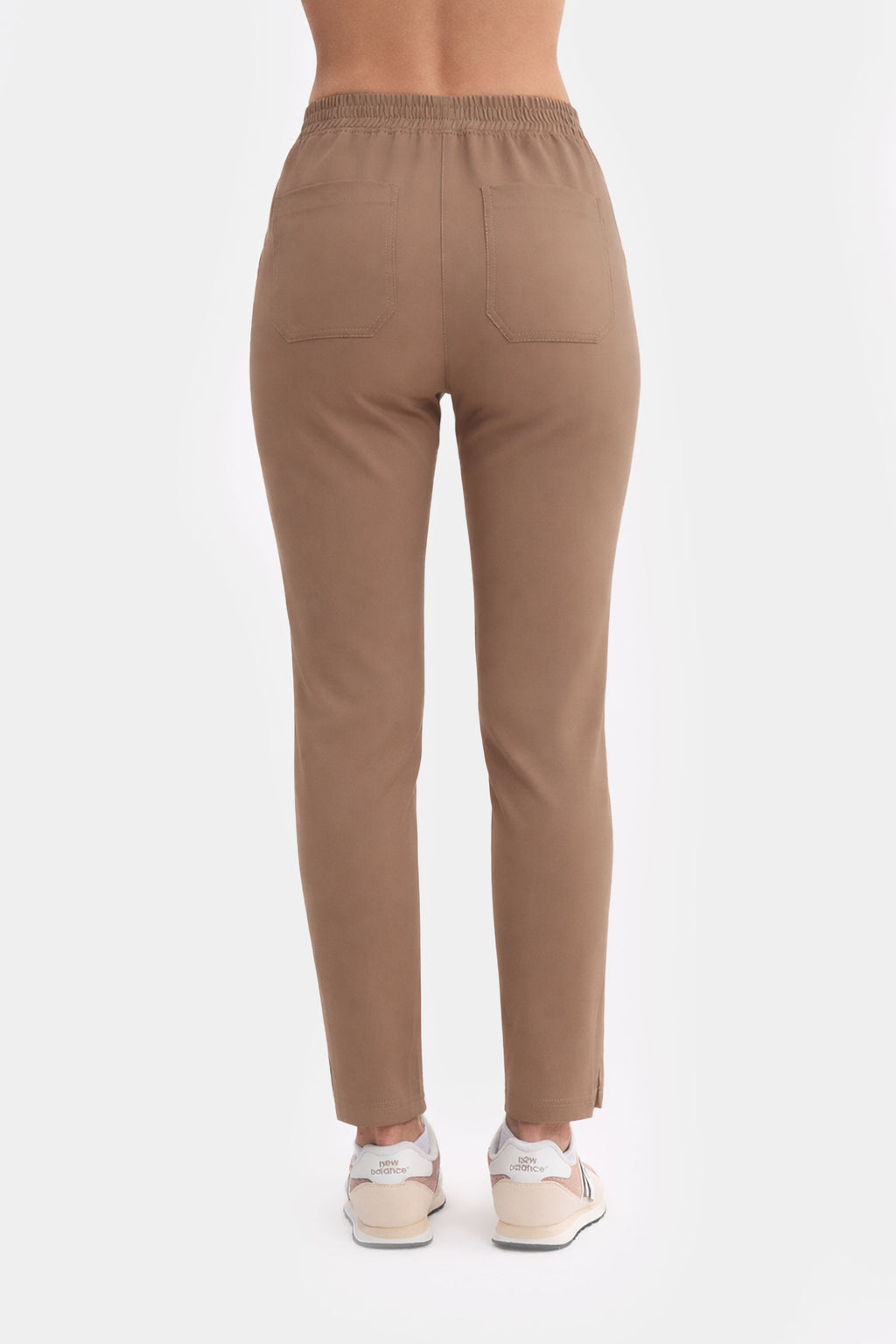 Damskie spodnie medyczne Fit - kolor nude cream