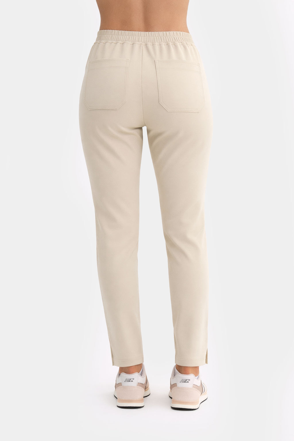 Damskie spodnie medyczne Fit - kolor vanilla beige