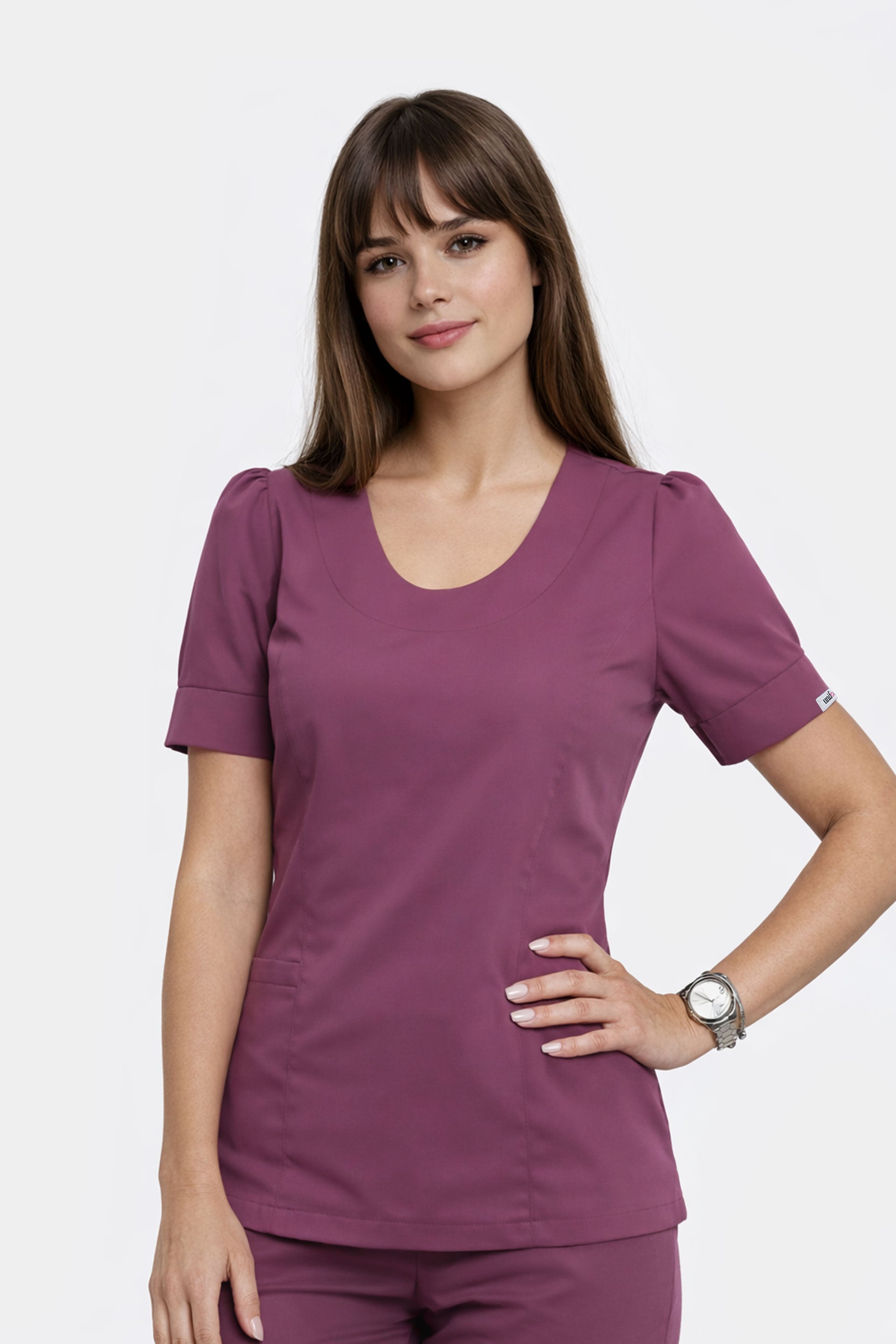 Medyczna bluza damska Julia - kolor dry rose