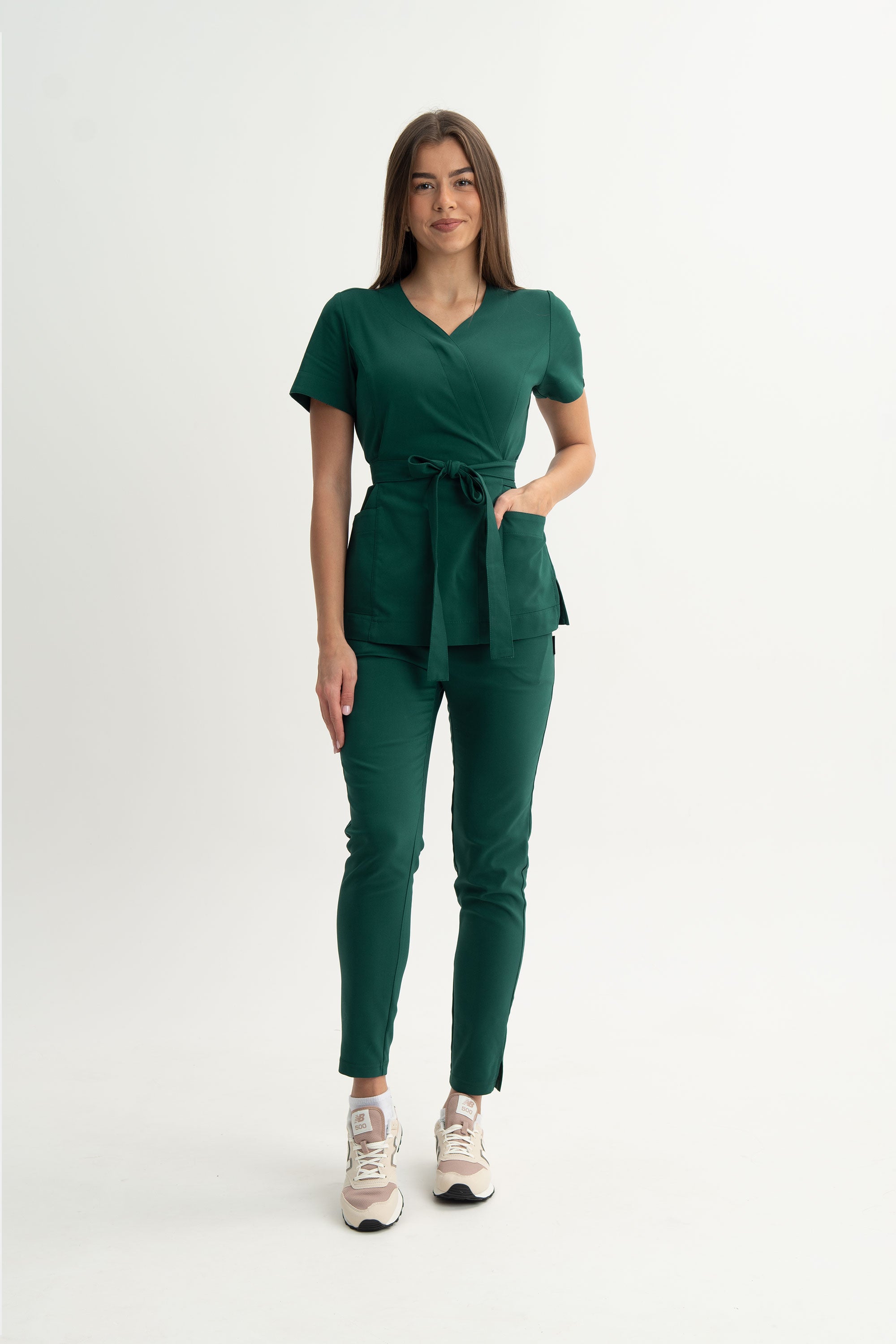 Tunika kosmetyczna Lili Premium - kolor green cream