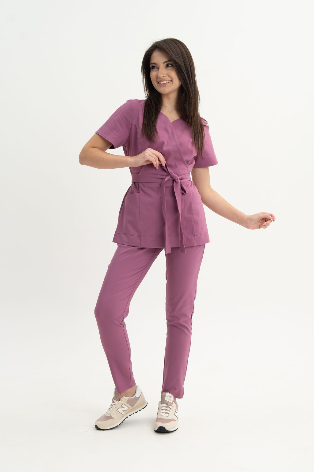 Tunika kosmetyczna Lili Premium - kolor rose dust