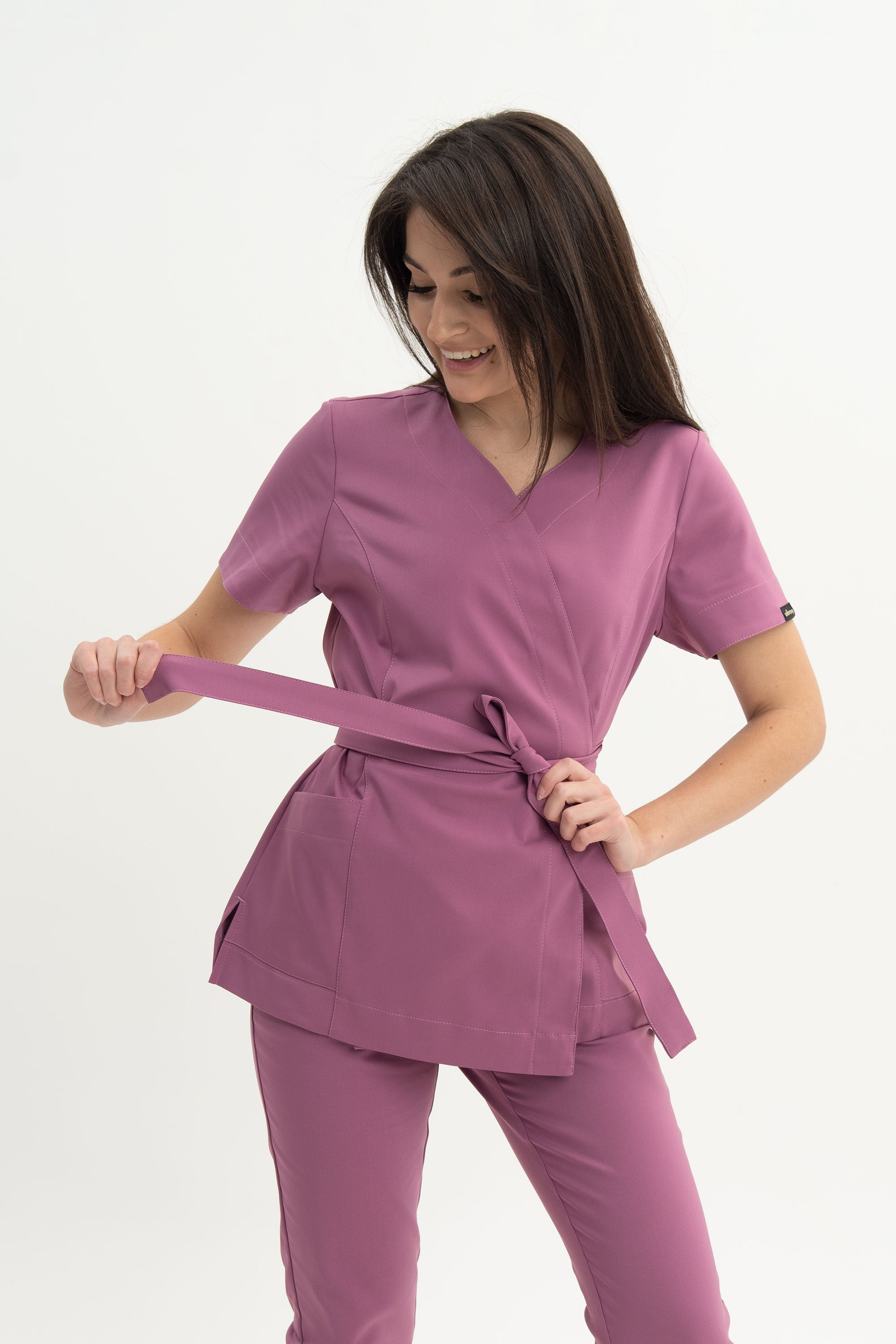 Tunika kosmetyczna Lili Premium - kolor rose dust