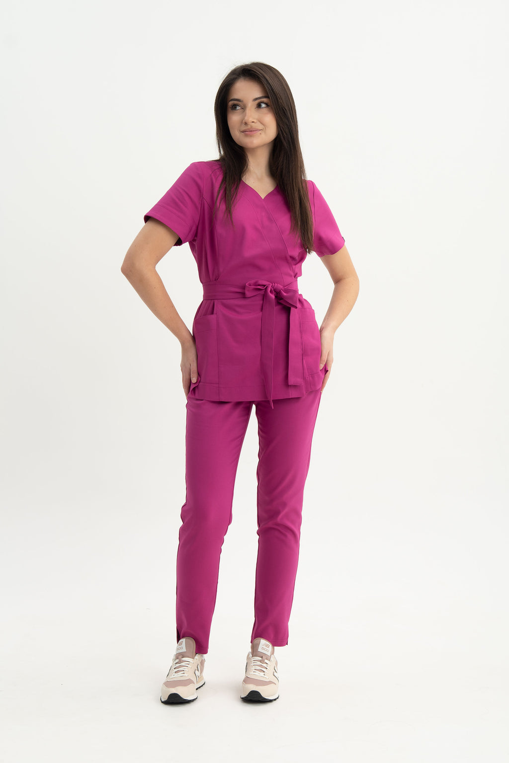 Tunika kosmetyczna Lili Premium - kolor blush violet