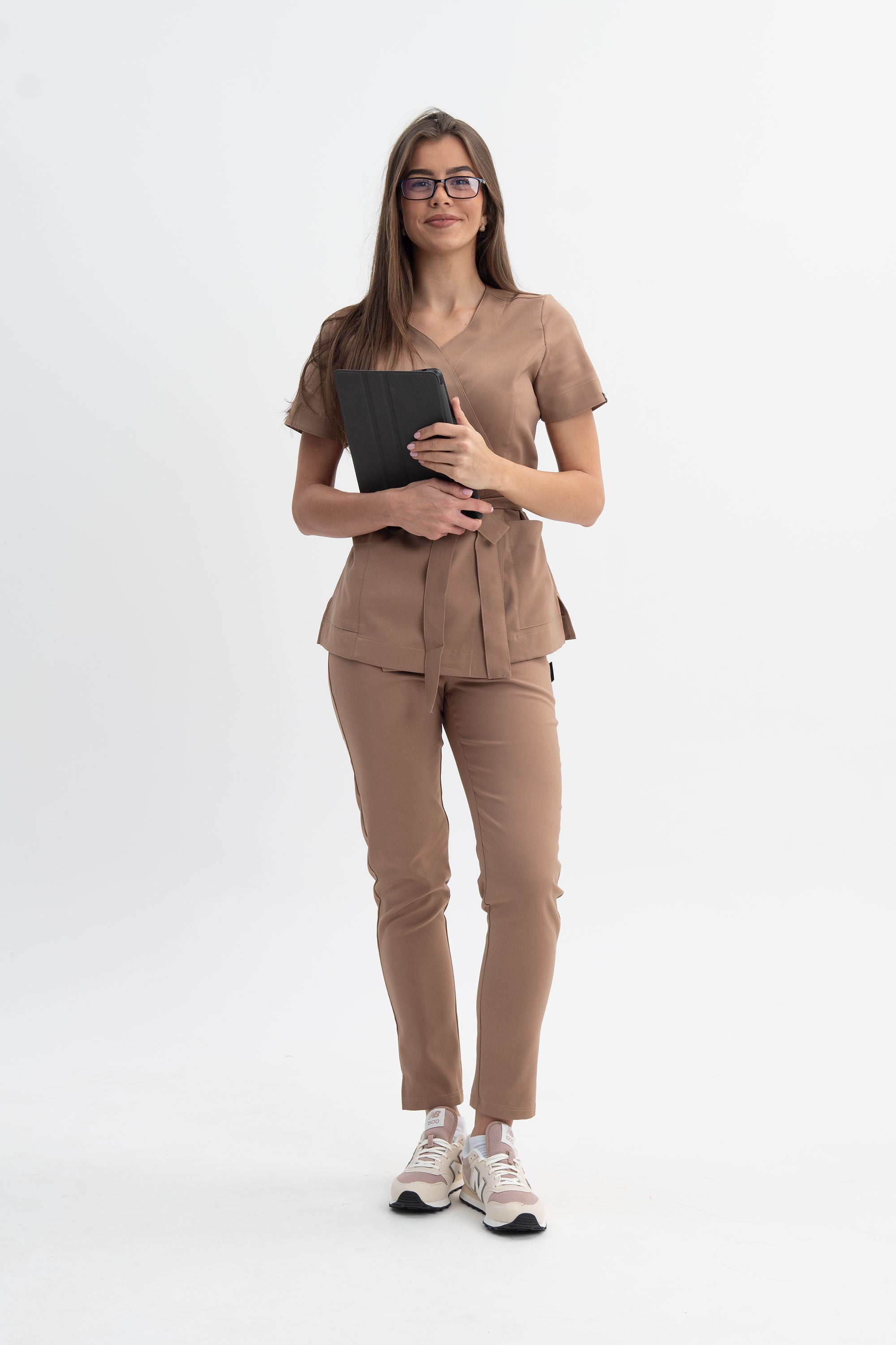 Tunika kosmetyczna Lili Premium - kolor nude cream