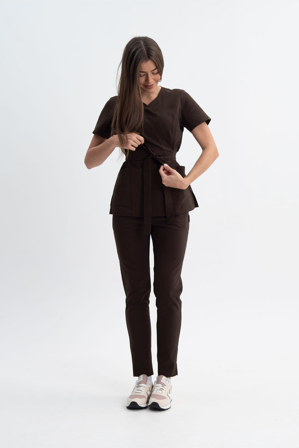 Tunika kosmetyczna Lili Premium - kolor choco cream