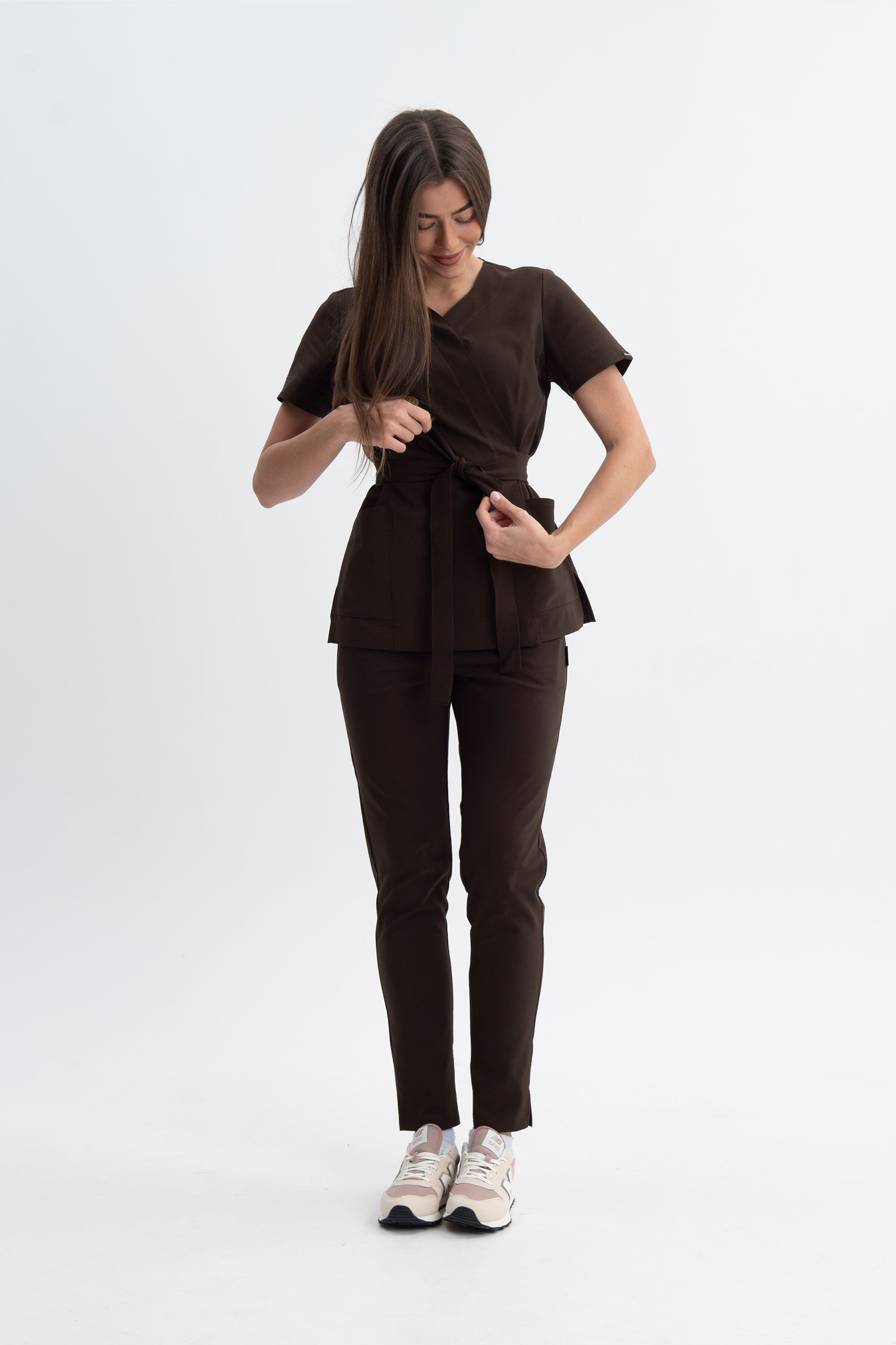 Tunika kosmetyczna Lili Premium - kolor choco cream