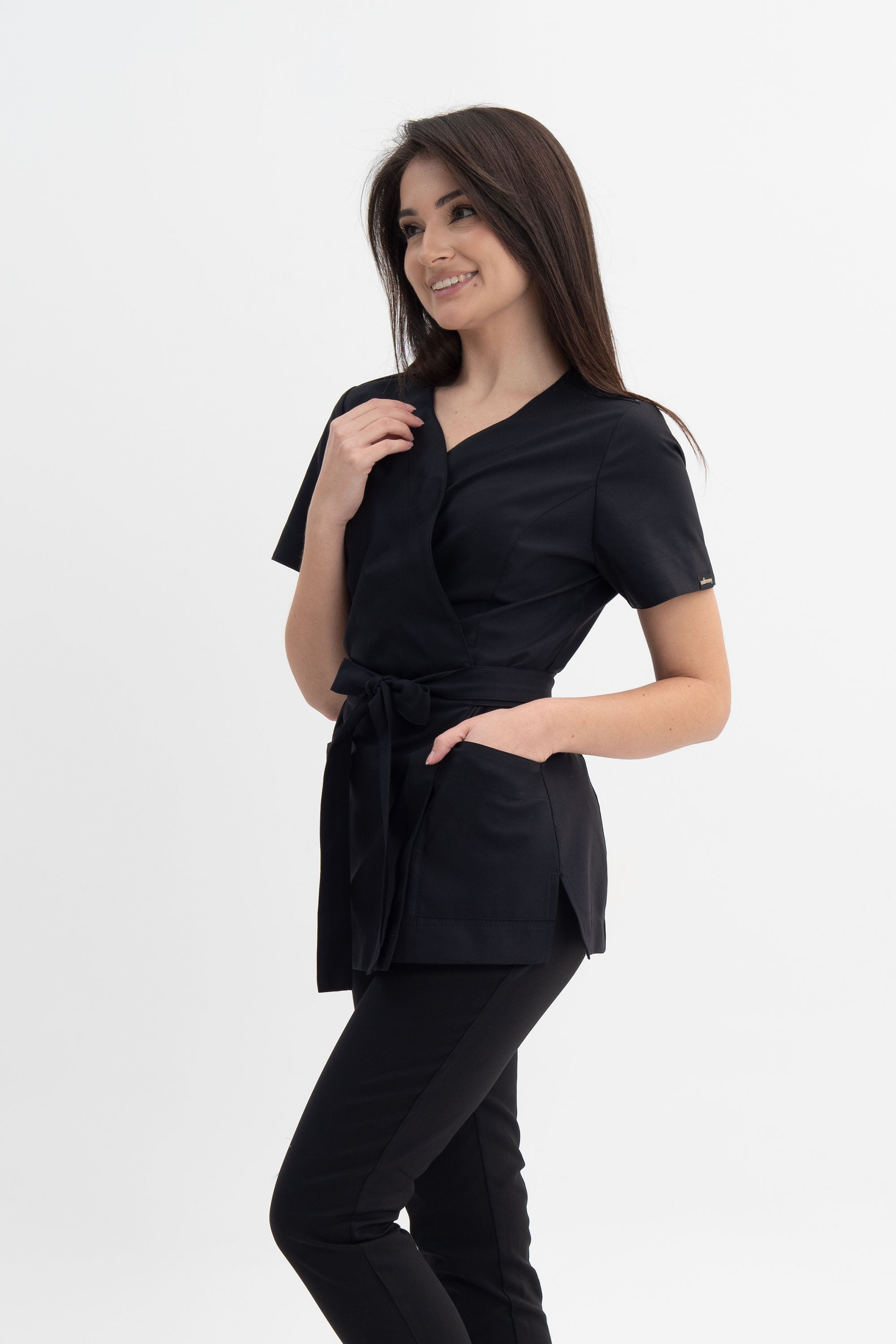 Tunika kosmetyczna Lili Premium - kolor velvet black