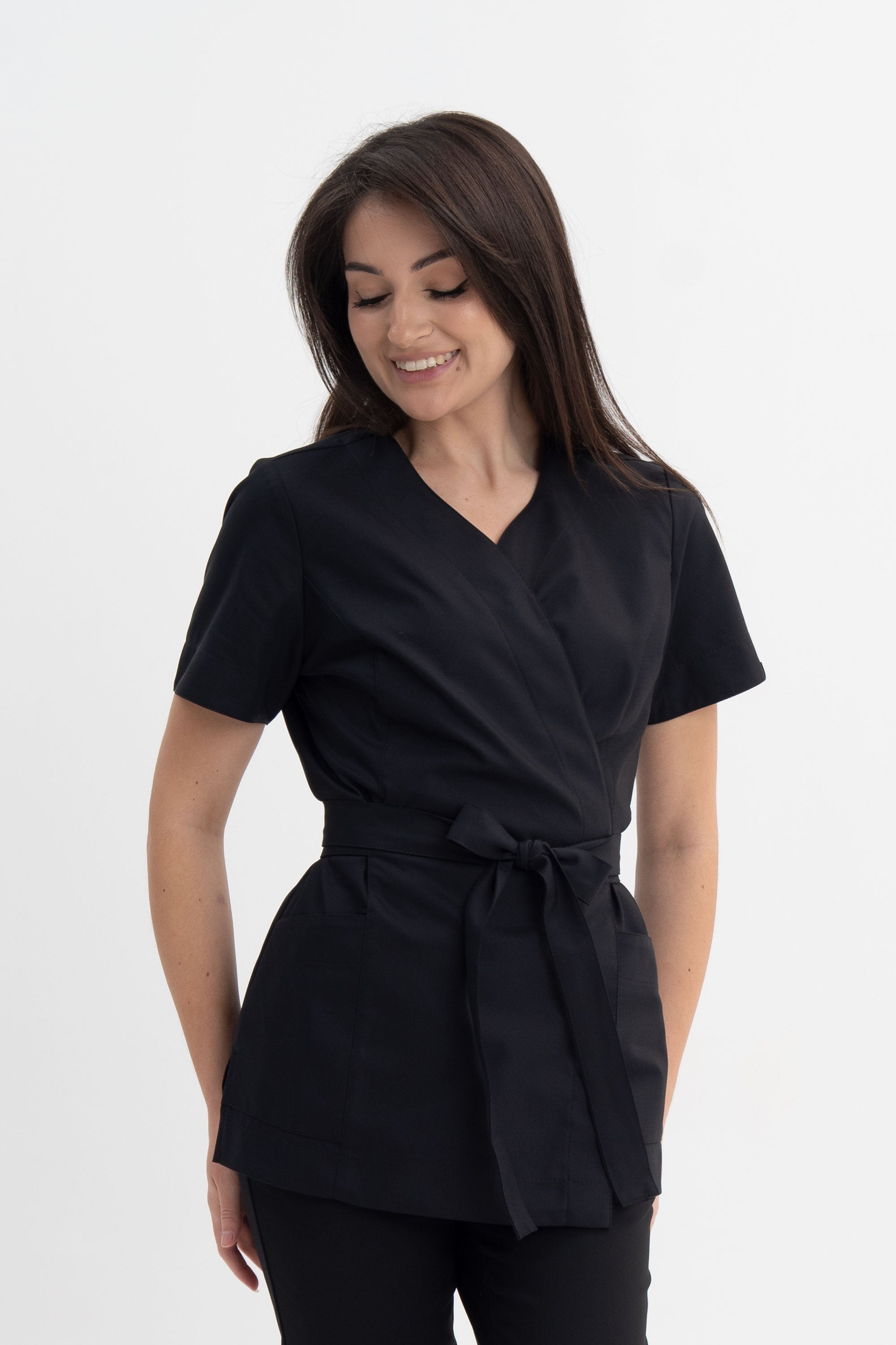 Tunika kosmetyczna Lili Premium - kolor velvet black