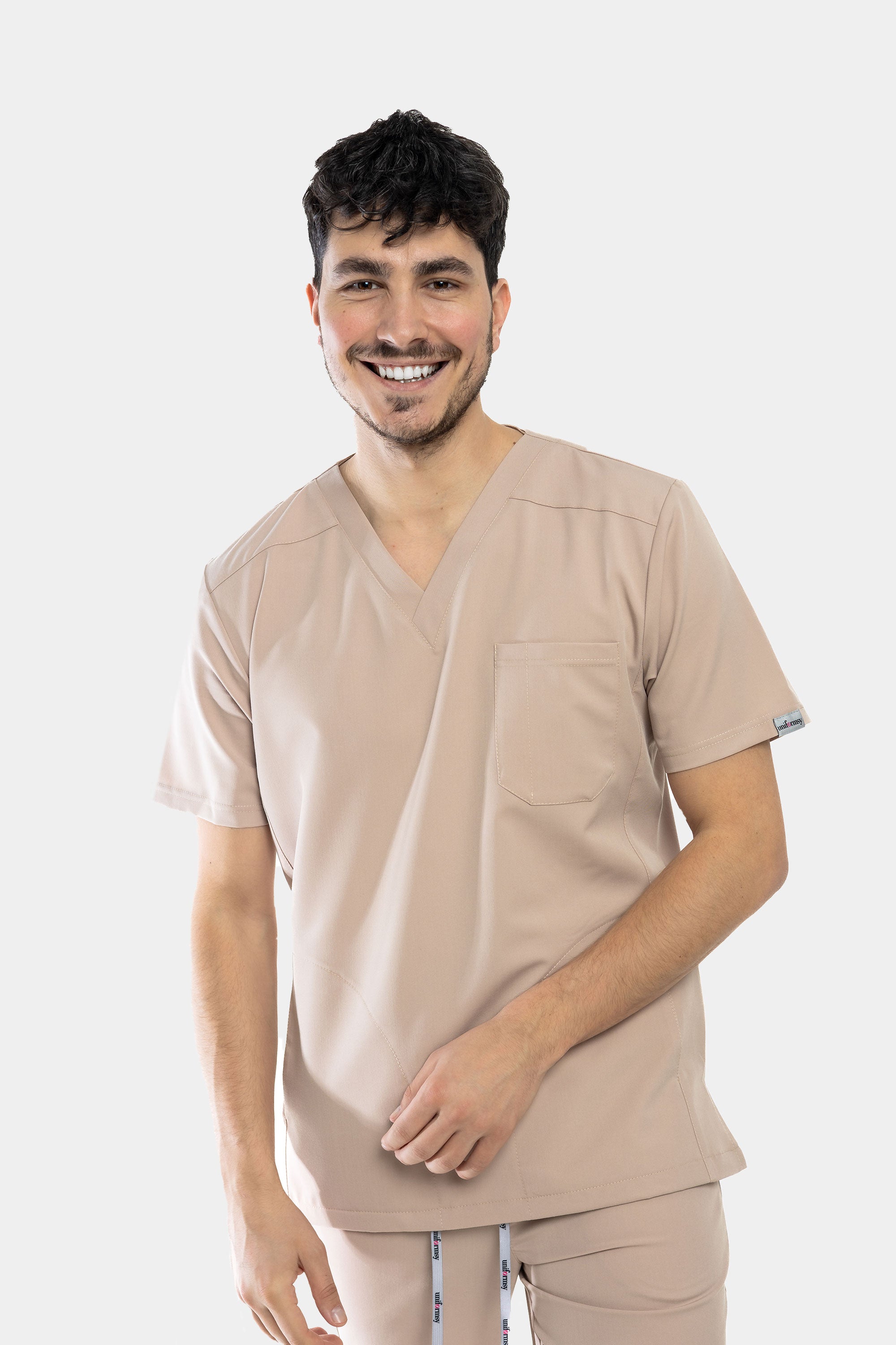 Męska bluza medyczna Harry - kolor beige