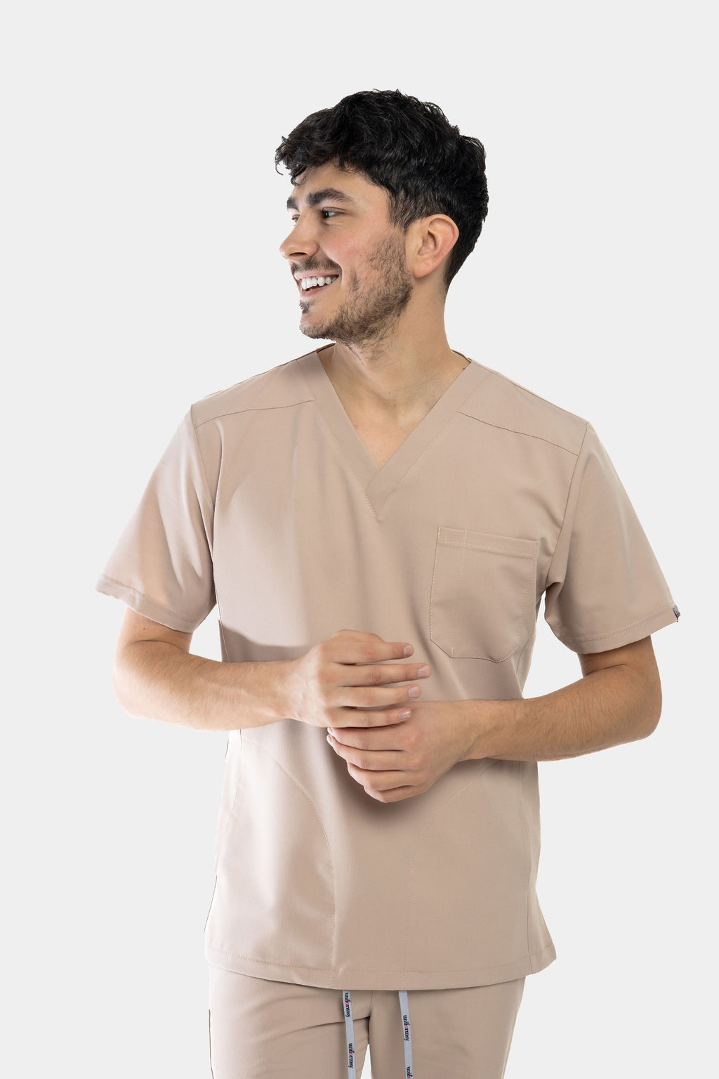 Męska bluza medyczna Harry - kolor beige