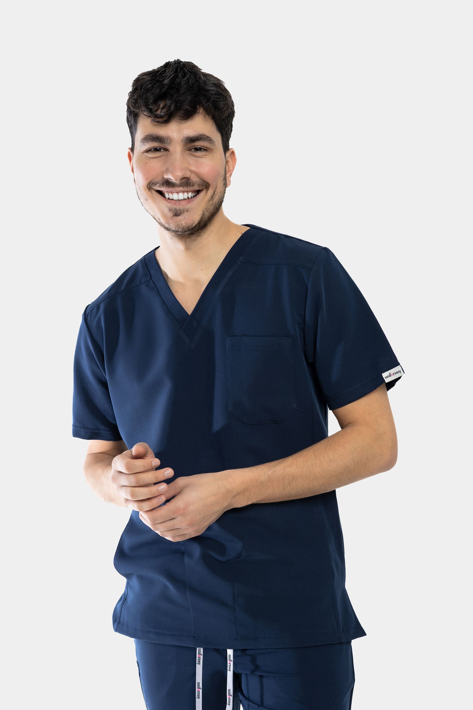 Męska bluza medyczna Harry - kolor dark navy