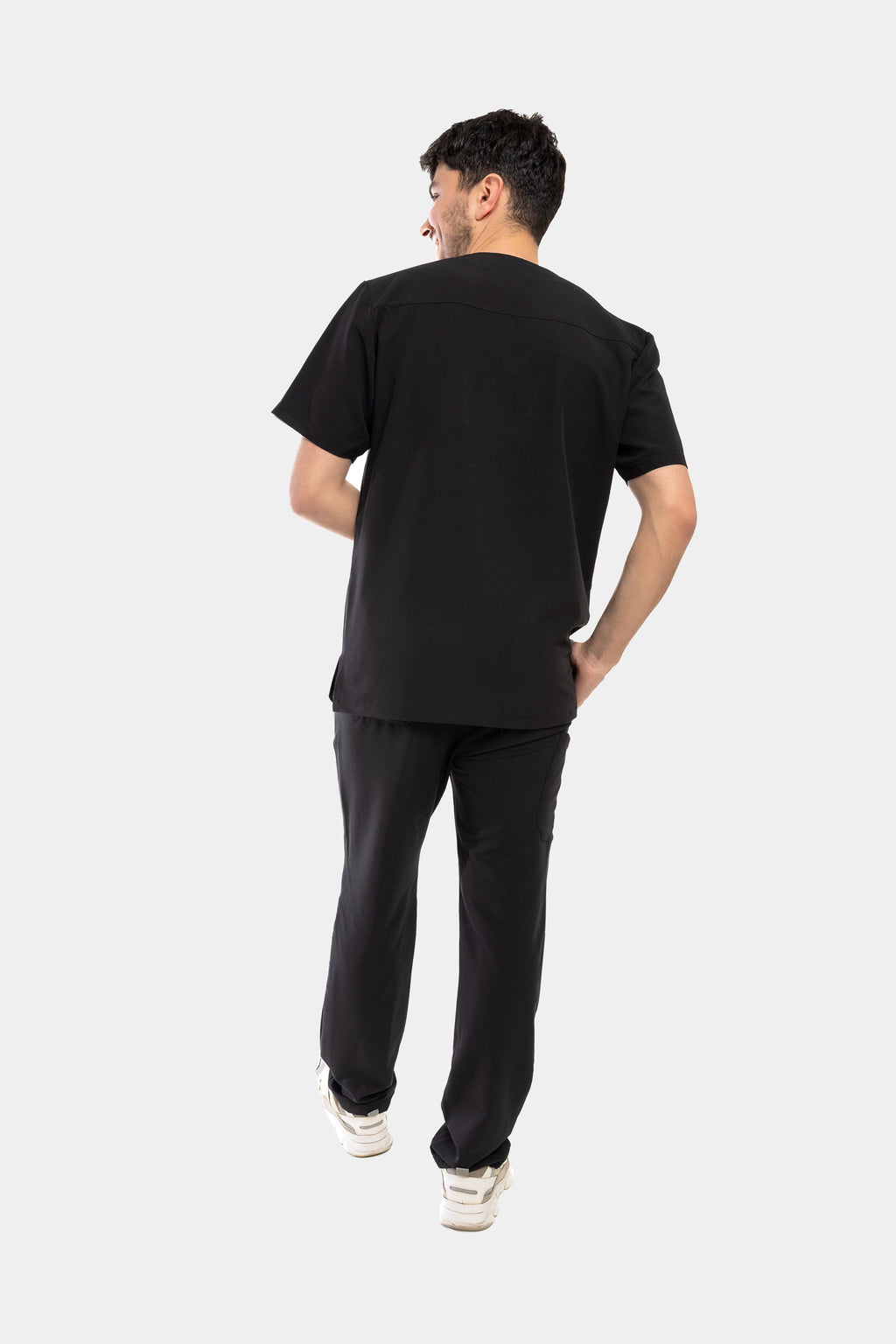 Męska bluza medyczna Harry i spodnie proste - kolor black