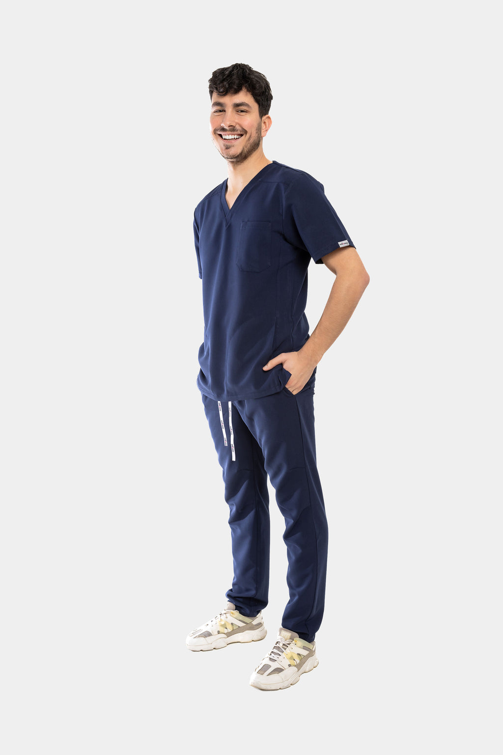 Męska bluza medyczna Harry i spodnie proste - kolor dark navy