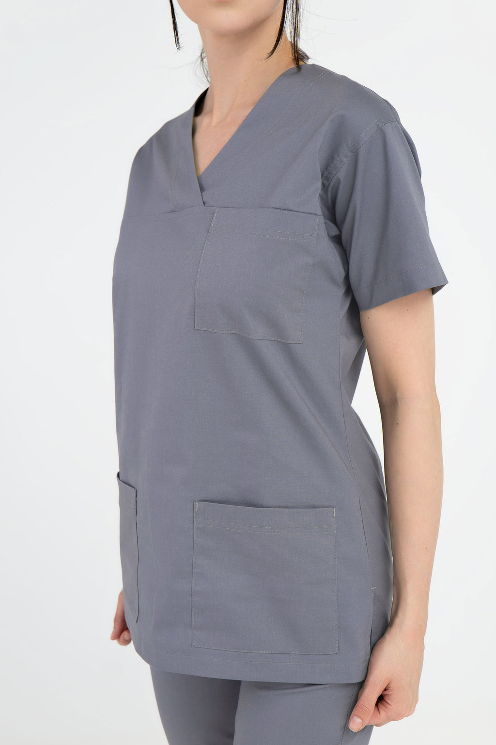 Damska bluza medyczna Nina - kolor popiel