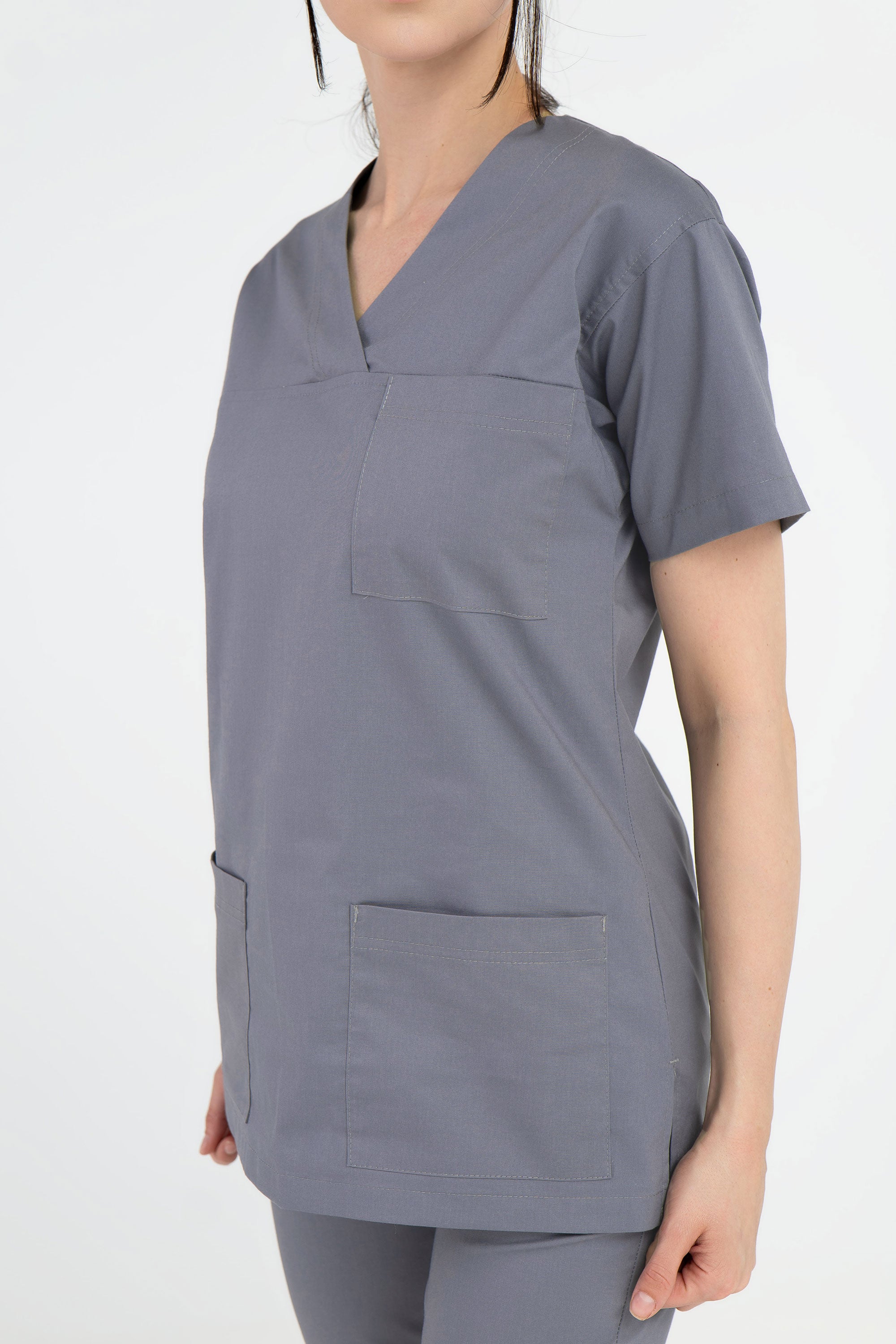 Damska bluza medyczna Nina - kolor popiel