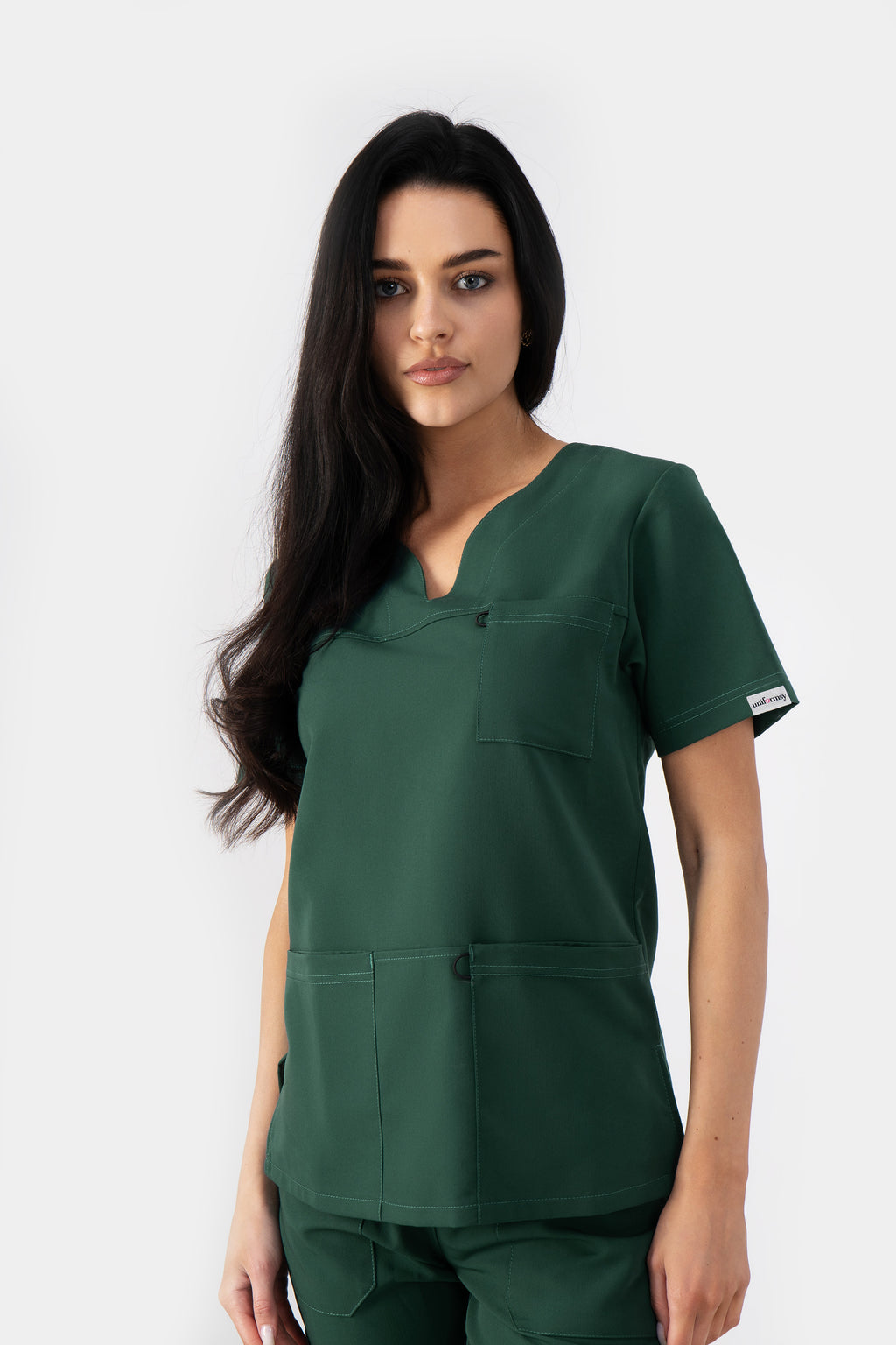 Bluza medyczna damska Amelia - kolor dark green