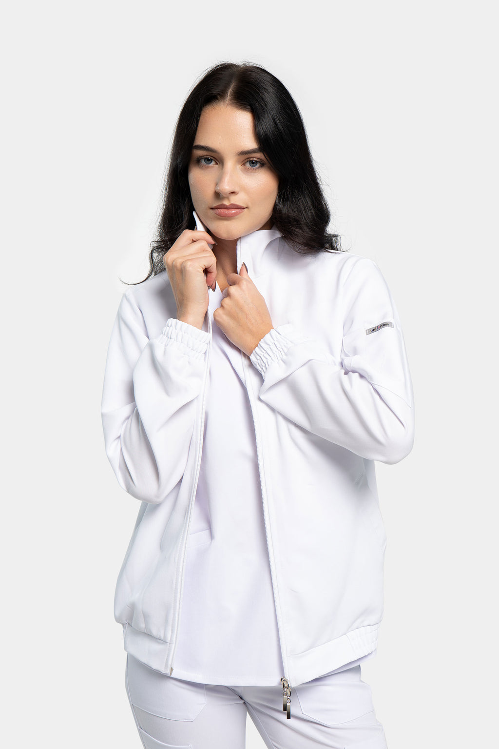 Kurtka bomberka damska - kolor white