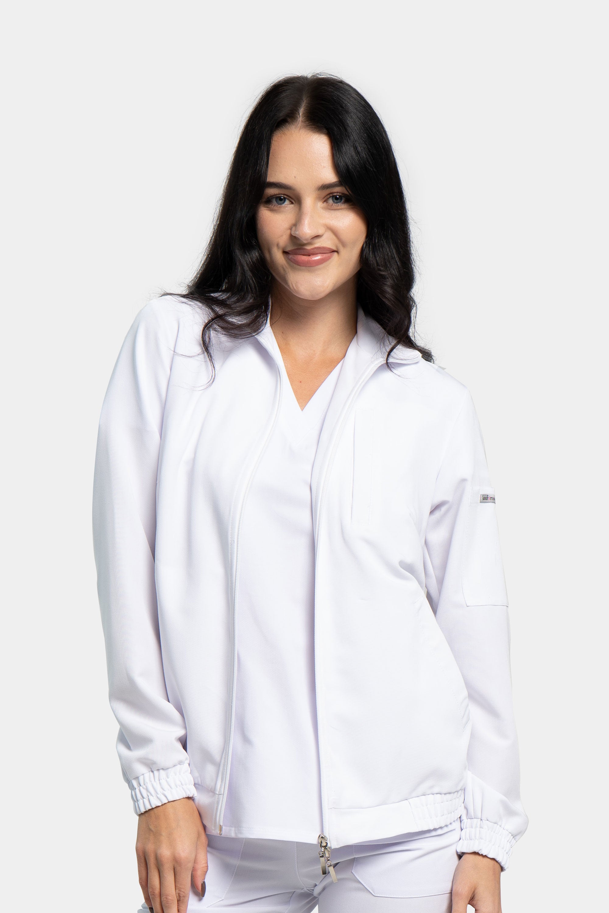 Kurtka bomberka damska - kolor white