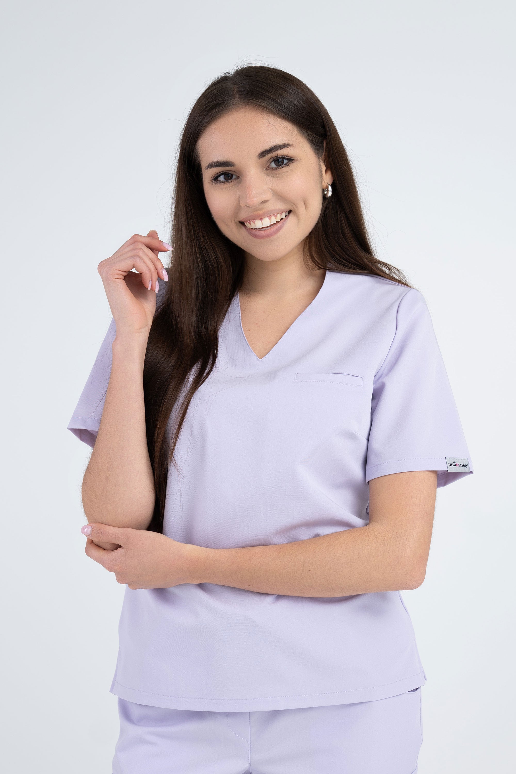 Medyczna bluza damska Cami - kolor pastel lilac