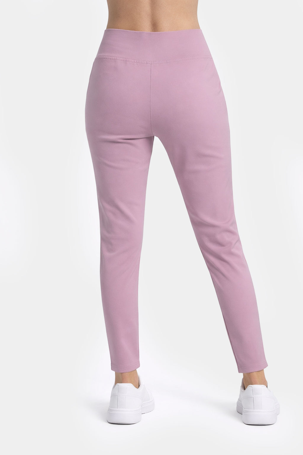 Medyczne spodnie damskie Fitness - kolor blush lilac