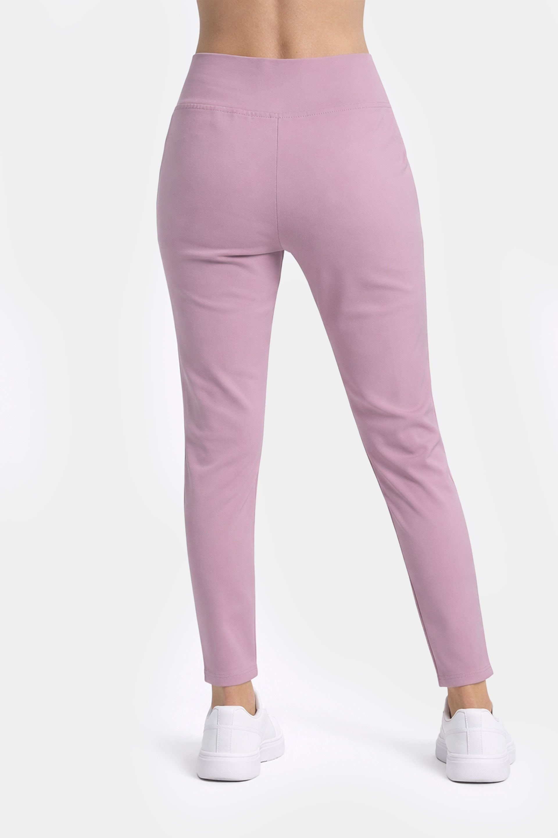 Medyczne spodnie damskie Fitness - kolor blush lilac