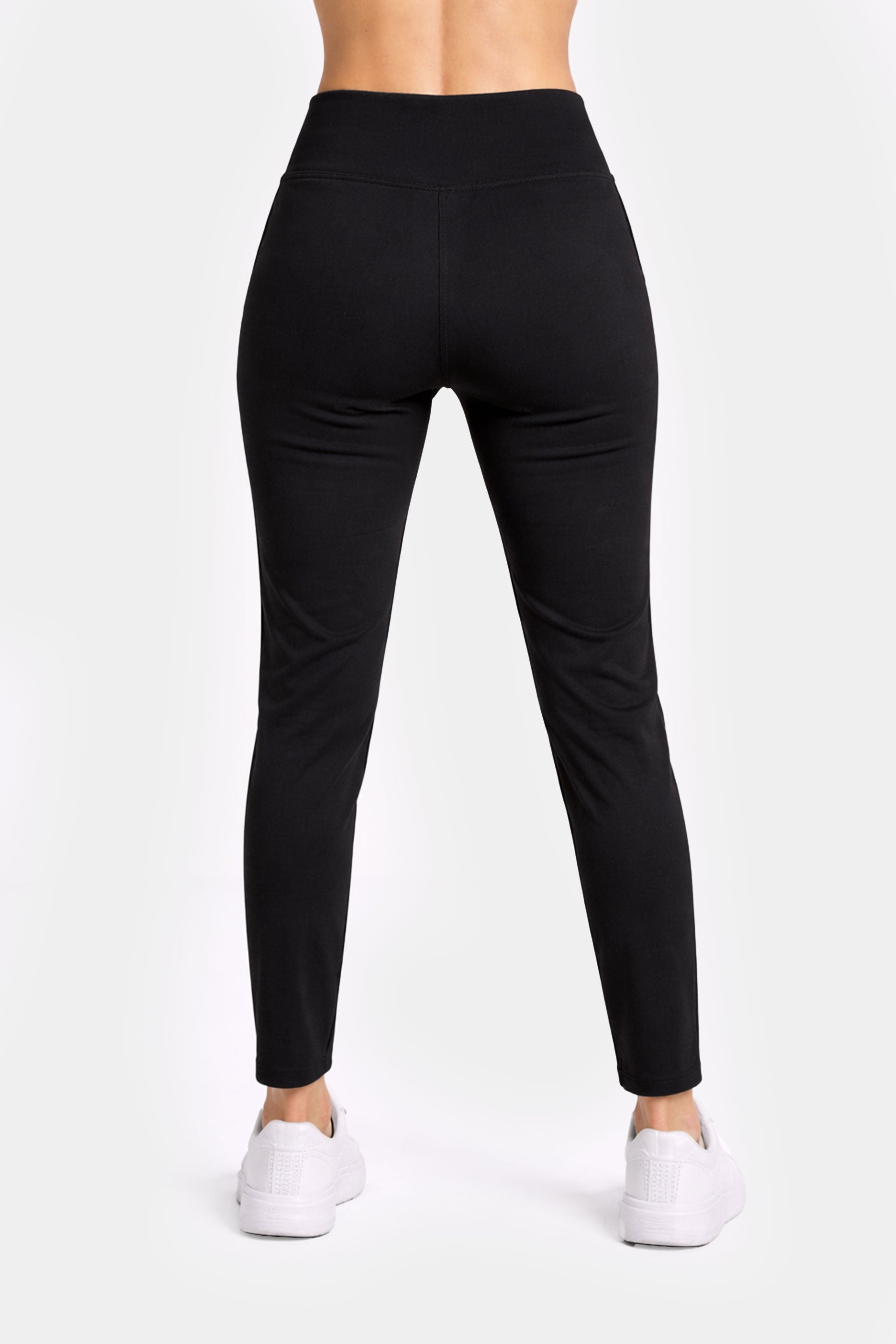 Medyczne spodnie damskie Fitness - kolor velvet black