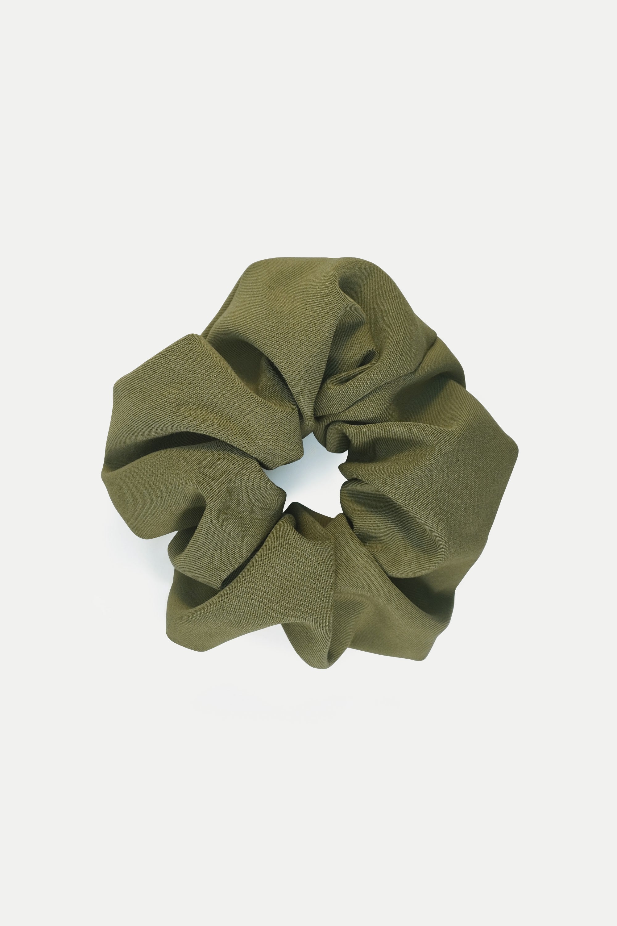 Scrunchie, gumka do włosów - kolor khaki