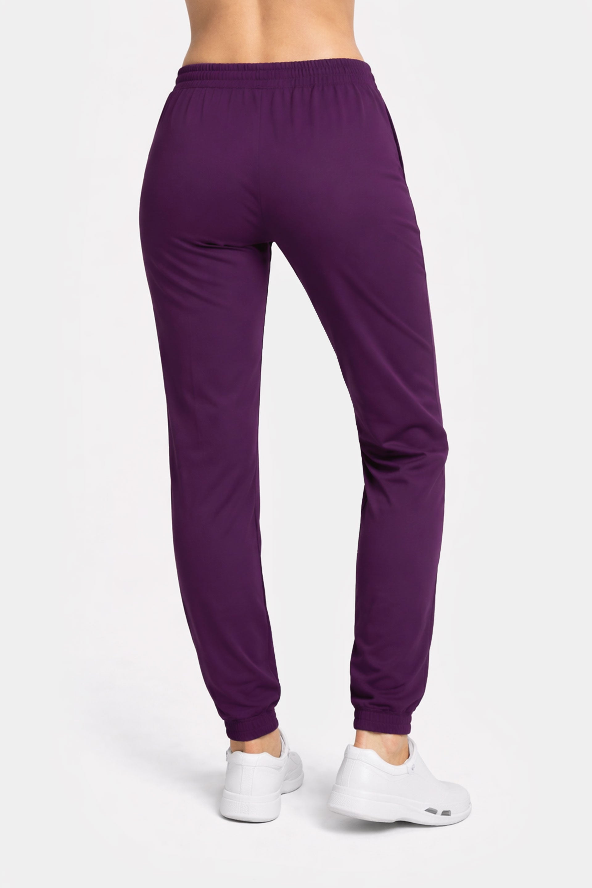 Damskie spodnie medyczne joggery Soft - purple