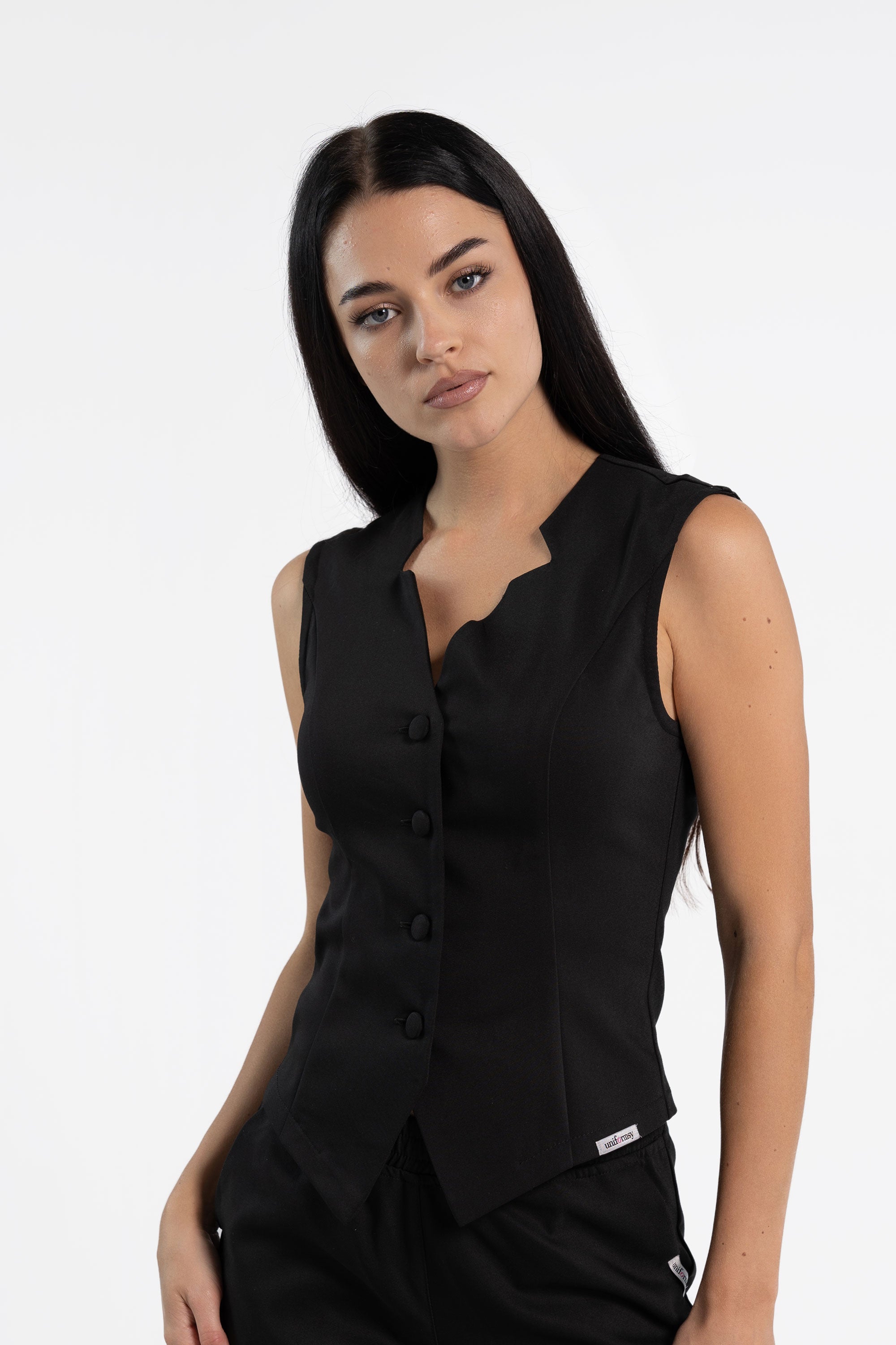 Kosmetyczna kamizelka damska - kolor velvet black