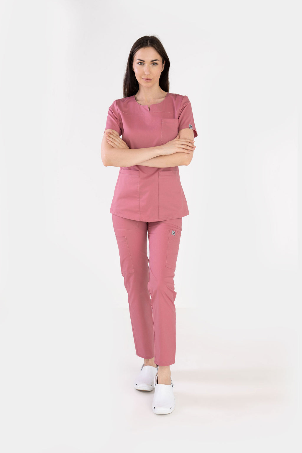 Komplet medyczny damski Coco - kolor ciemnoróżowy