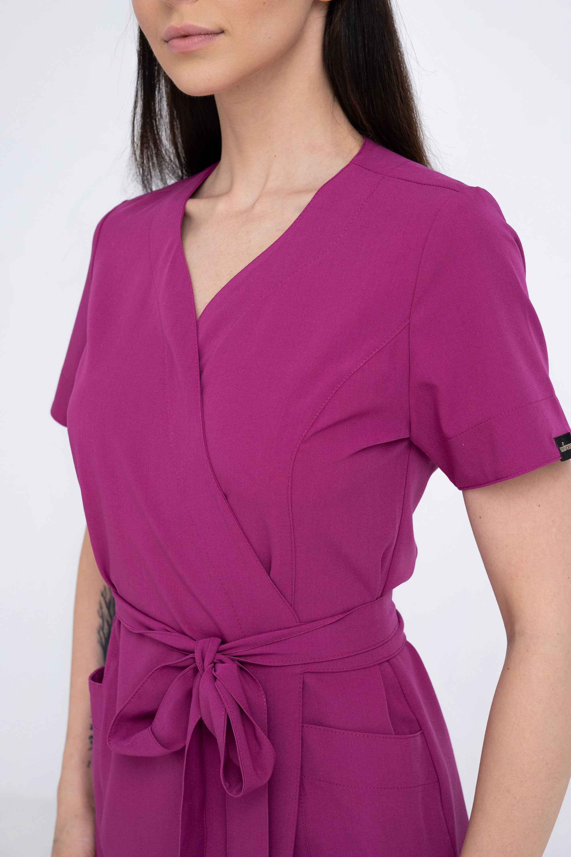 Kosmetyczna tunika damska Lili Soft - kolor rouge