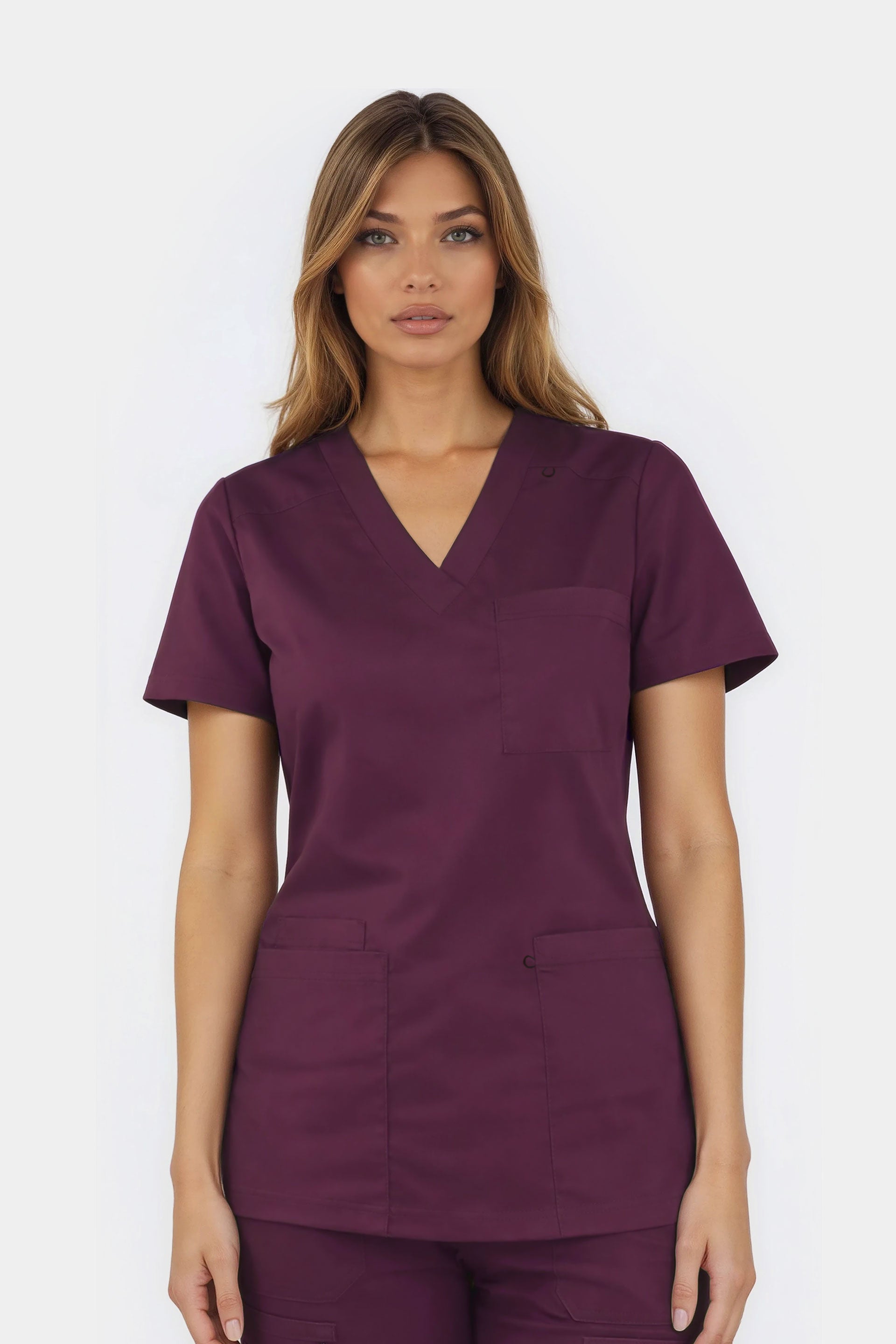 Medyczna bluza damska Medi - kolor bakłażanowy