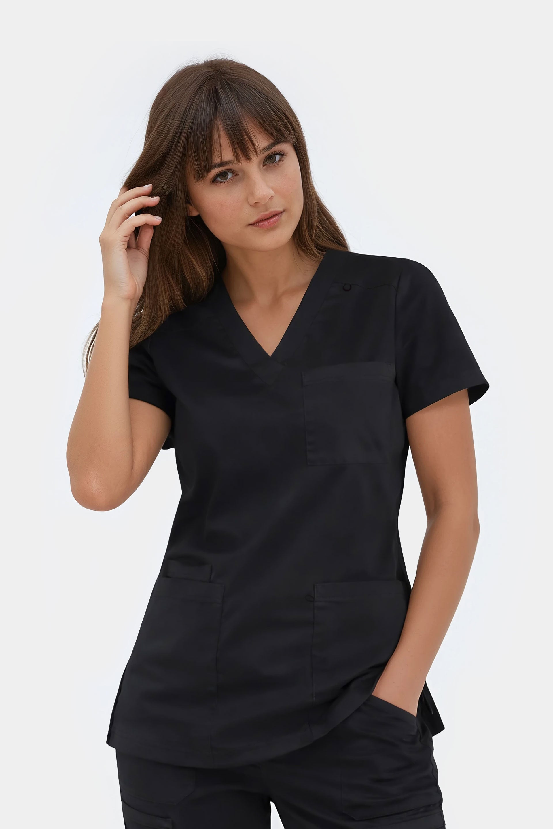 Medyczna bluza damska Medi - kolor czarny