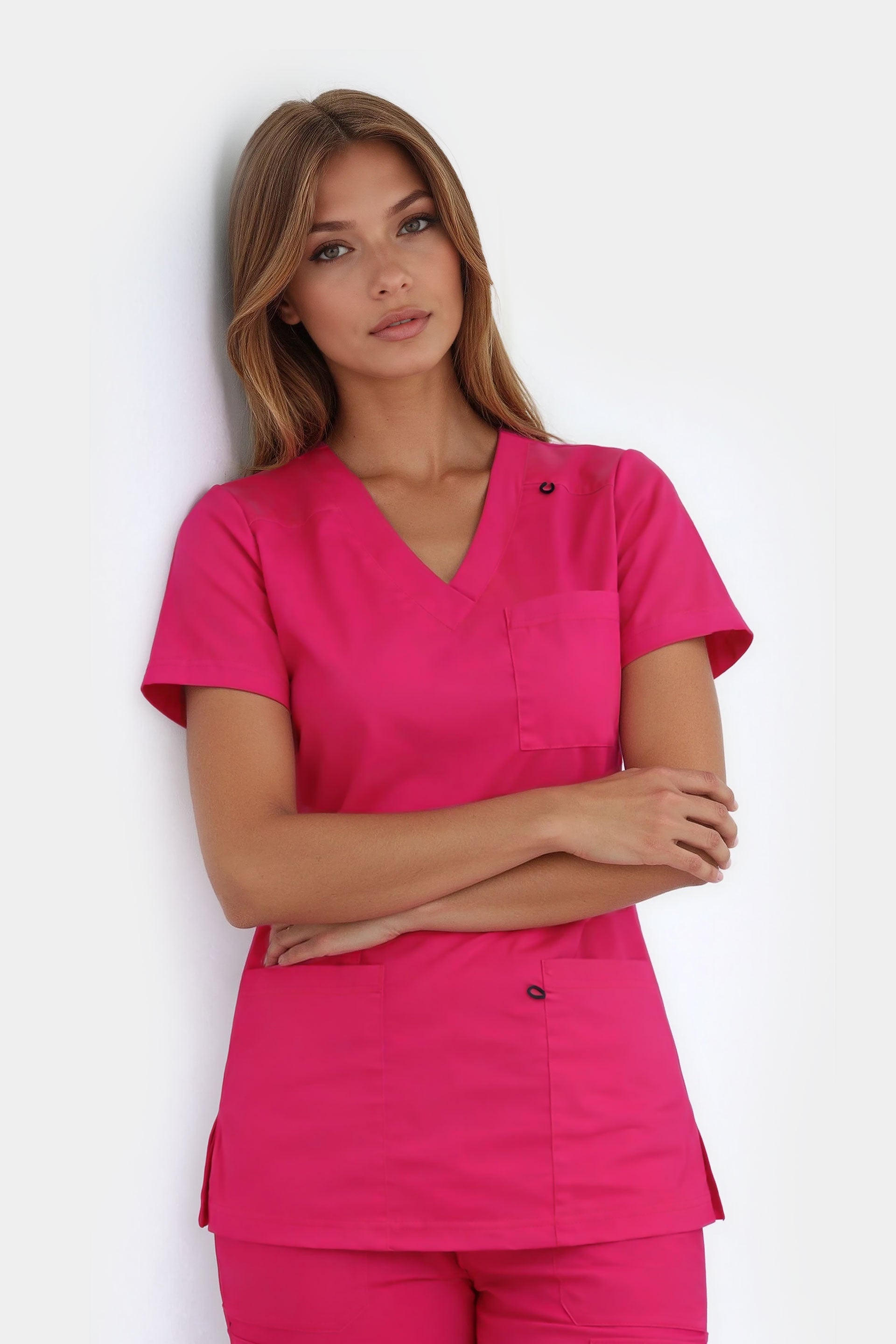 Medyczna bluza damska Medi - kolor malinowy