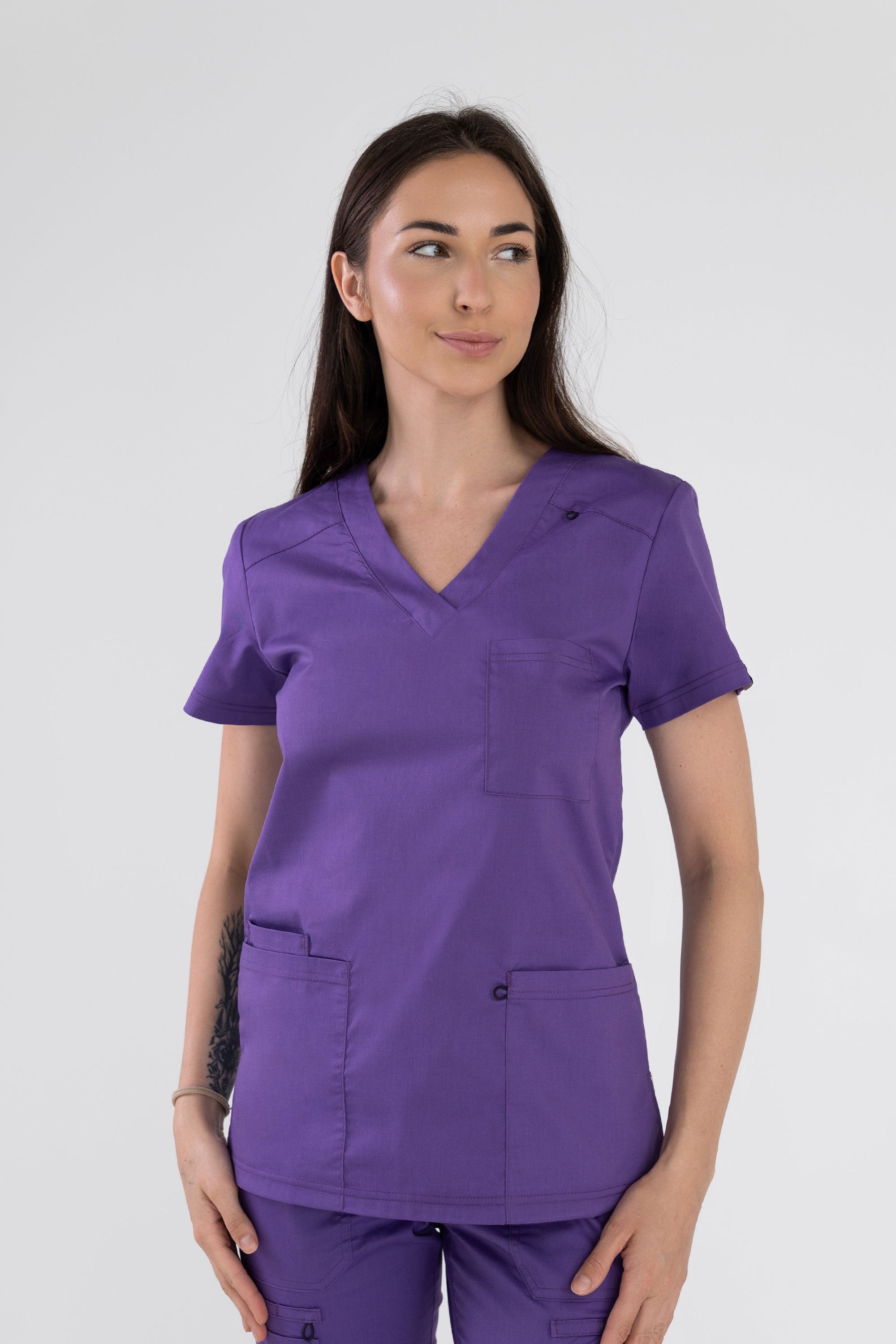 Medyczna bluza damska Medi - kolor Dark lilac