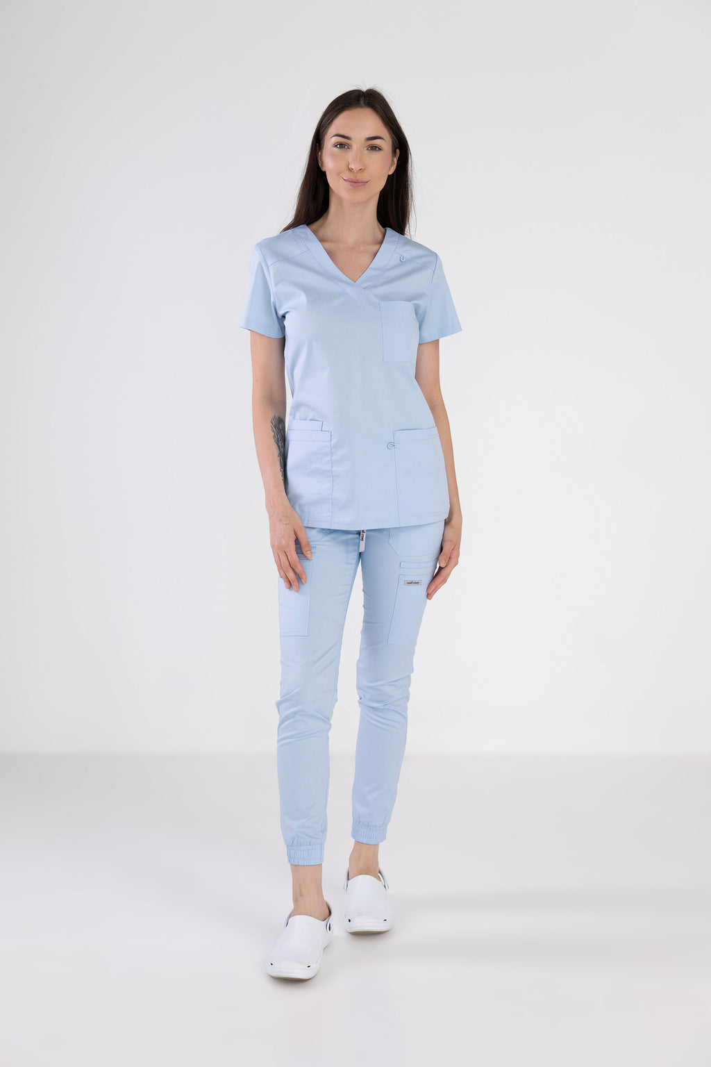 Medyczna bluza damska Medi - kolor jasnoniebieski